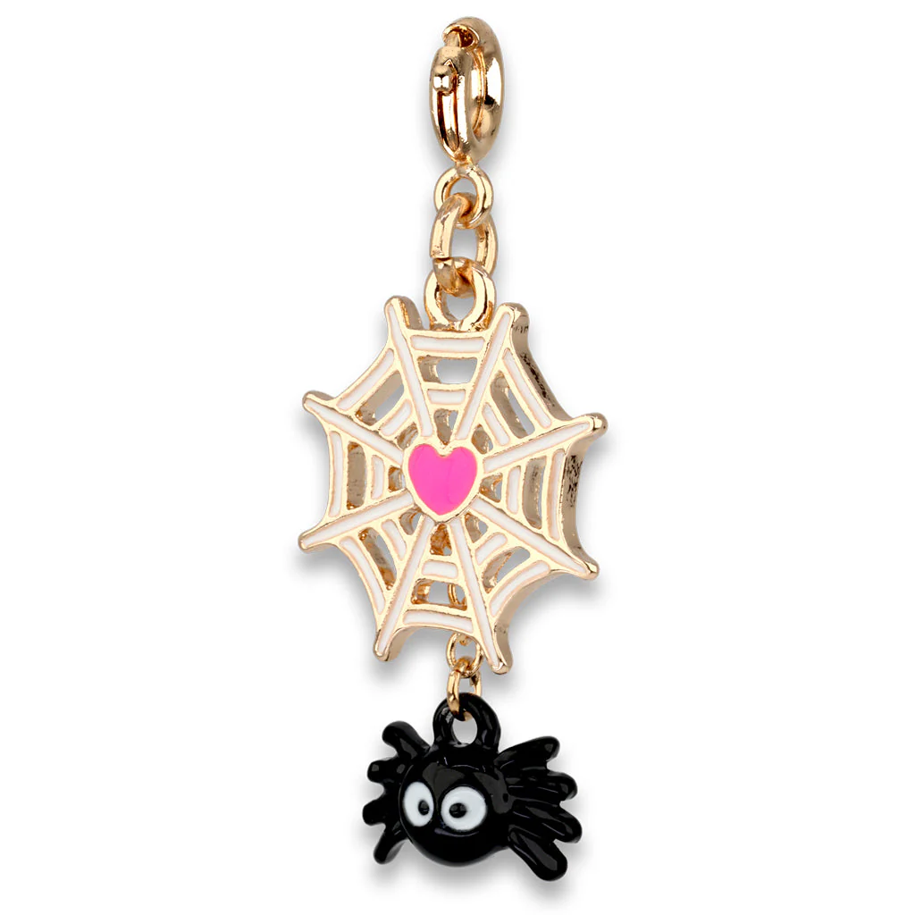 Gold Spider Web Charm - Image 2