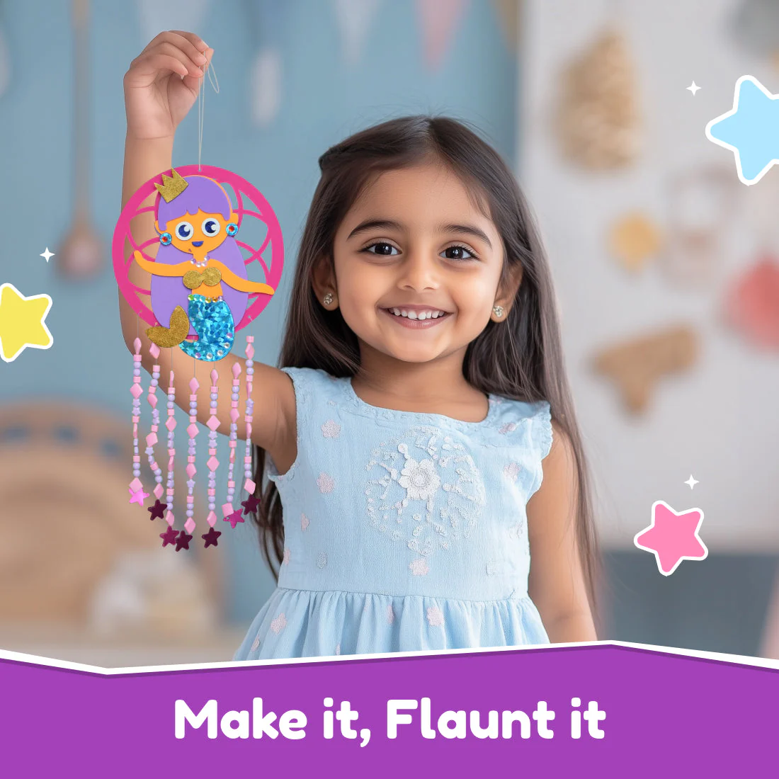 DIY - Mermaid Dream Catcher Craft Kit - Image 5