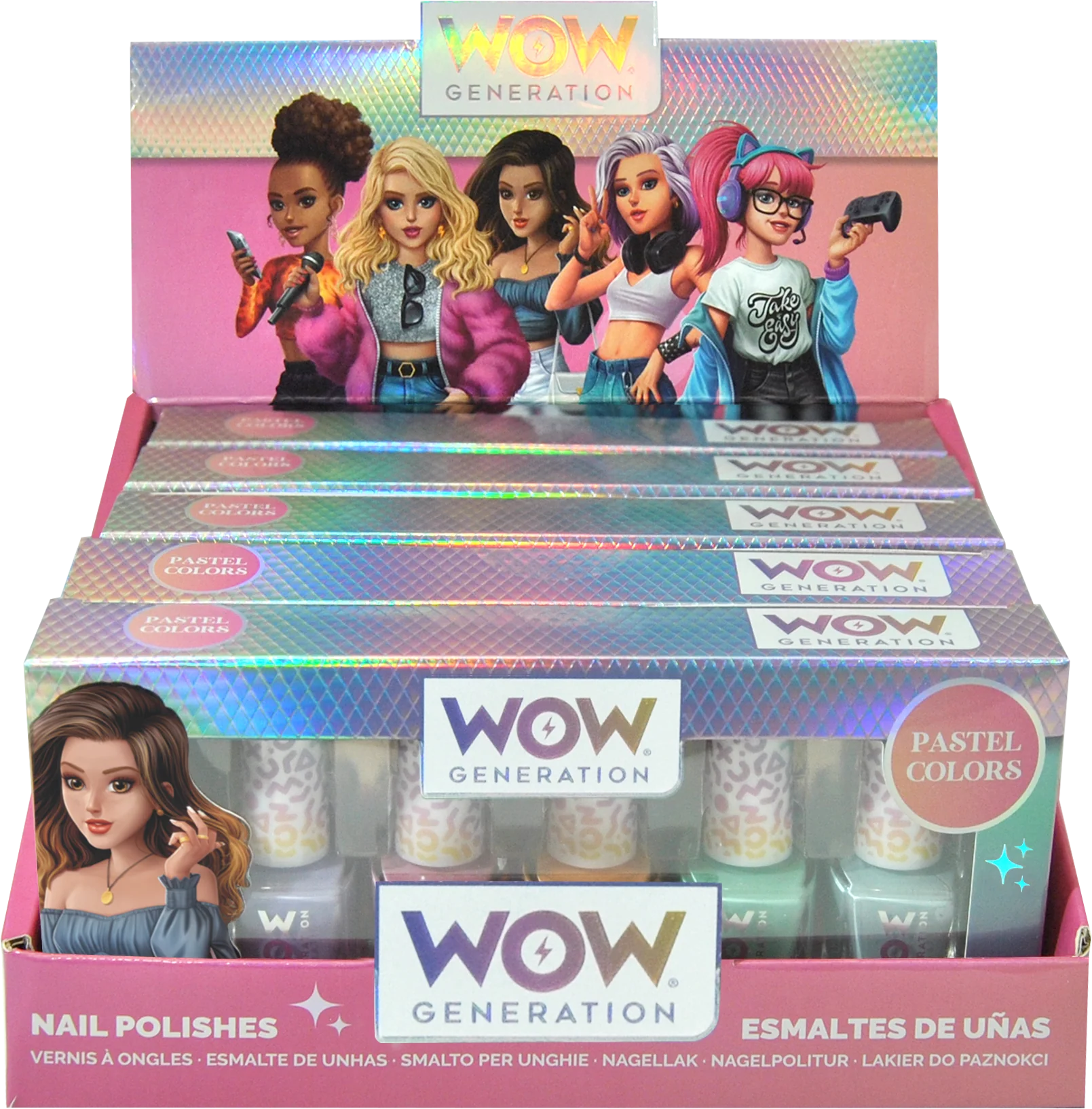 NAIL POLISH PACK OF 5 BOTTLES WOW GENERATION (6x2) - Image 4