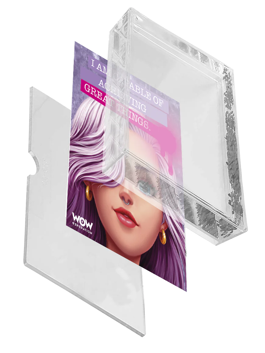 GLITTER FRAME WITH AFFIRMATION CARDS WOW GENERATION - Image 3