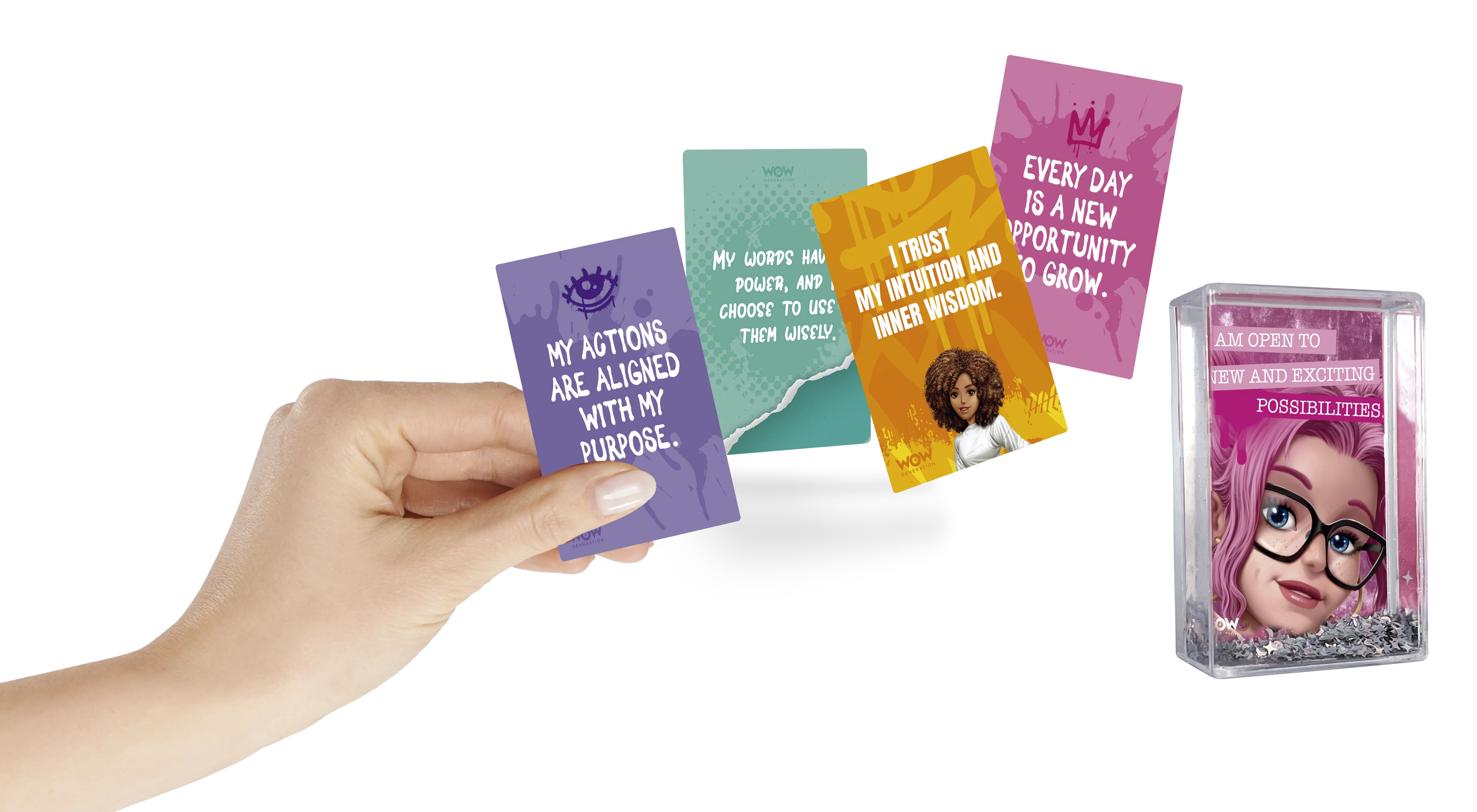 GLITTER FRAME WITH AFFIRMATION CARDS WOW GENERATION - Image 5