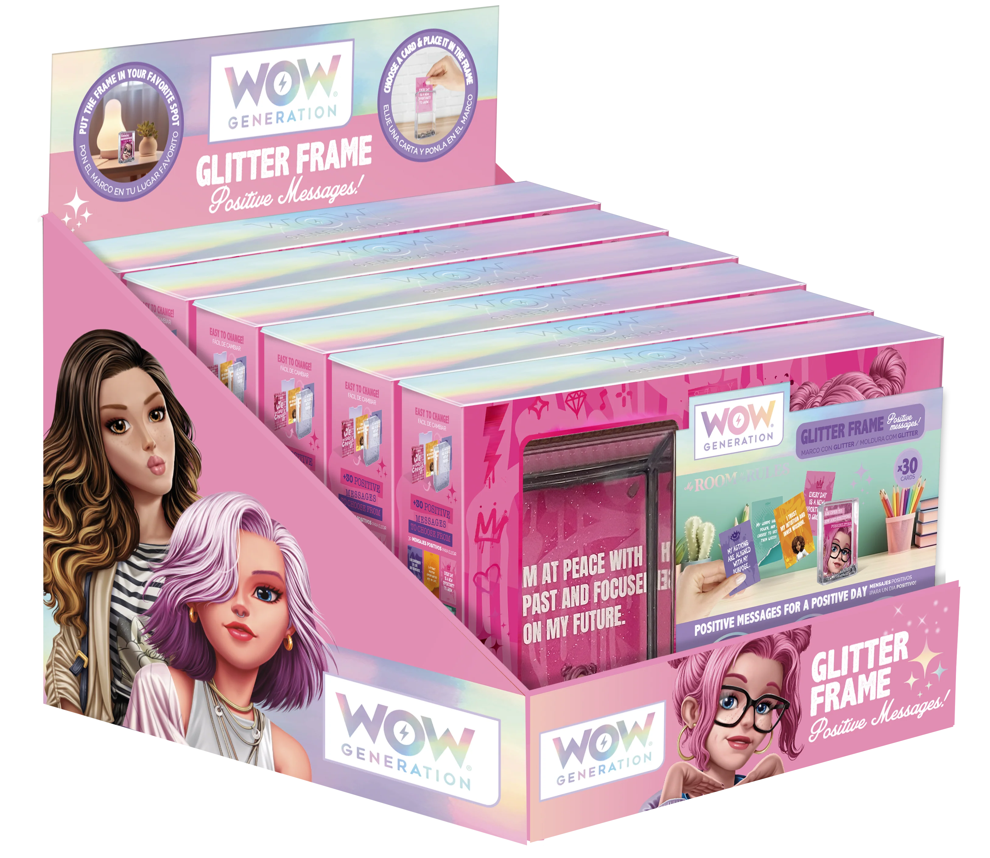 GLITTER FRAME WITH AFFIRMATION CARDS WOW GENERATION - Image 6