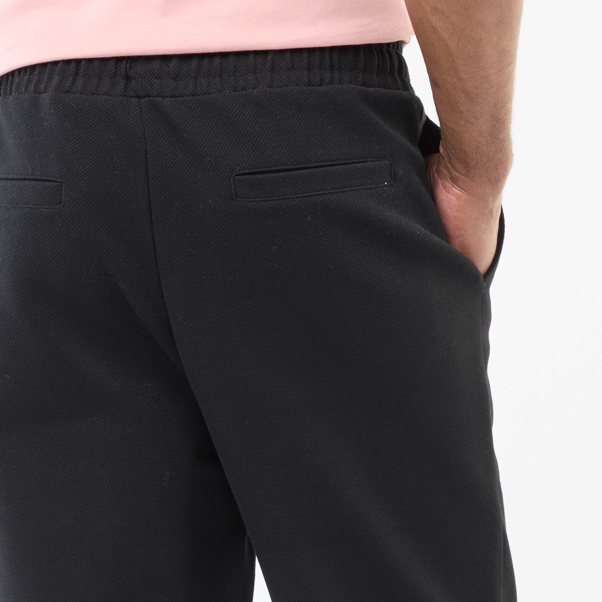 Piqué Knit Joggers BLACK - Image 5