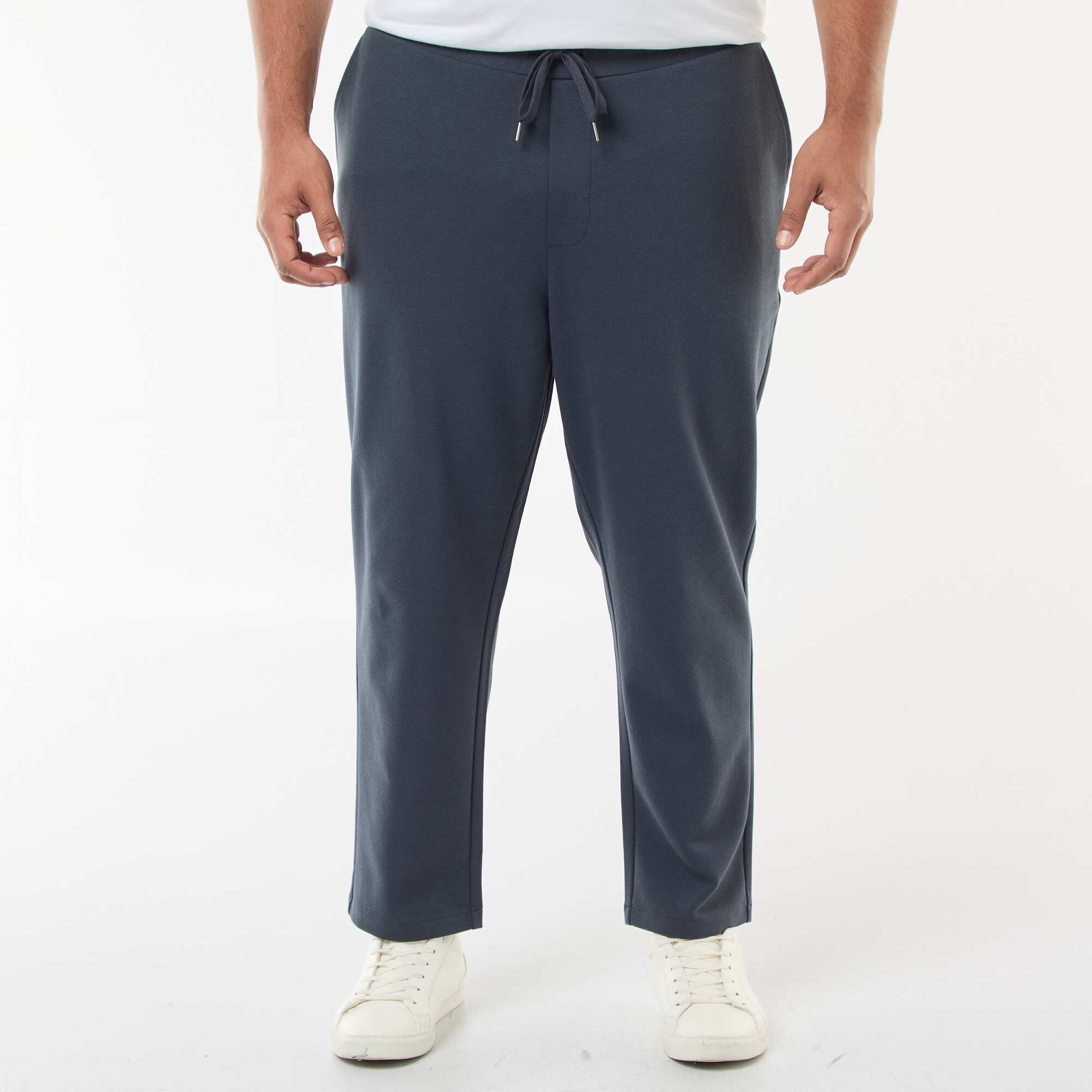 Piqué Knit Joggers BLUE - Image 2