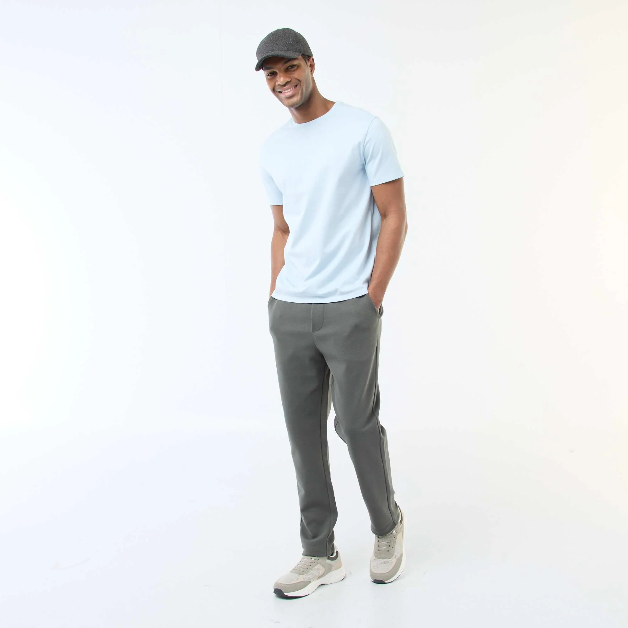 Piqué Knit Joggers KHAKI