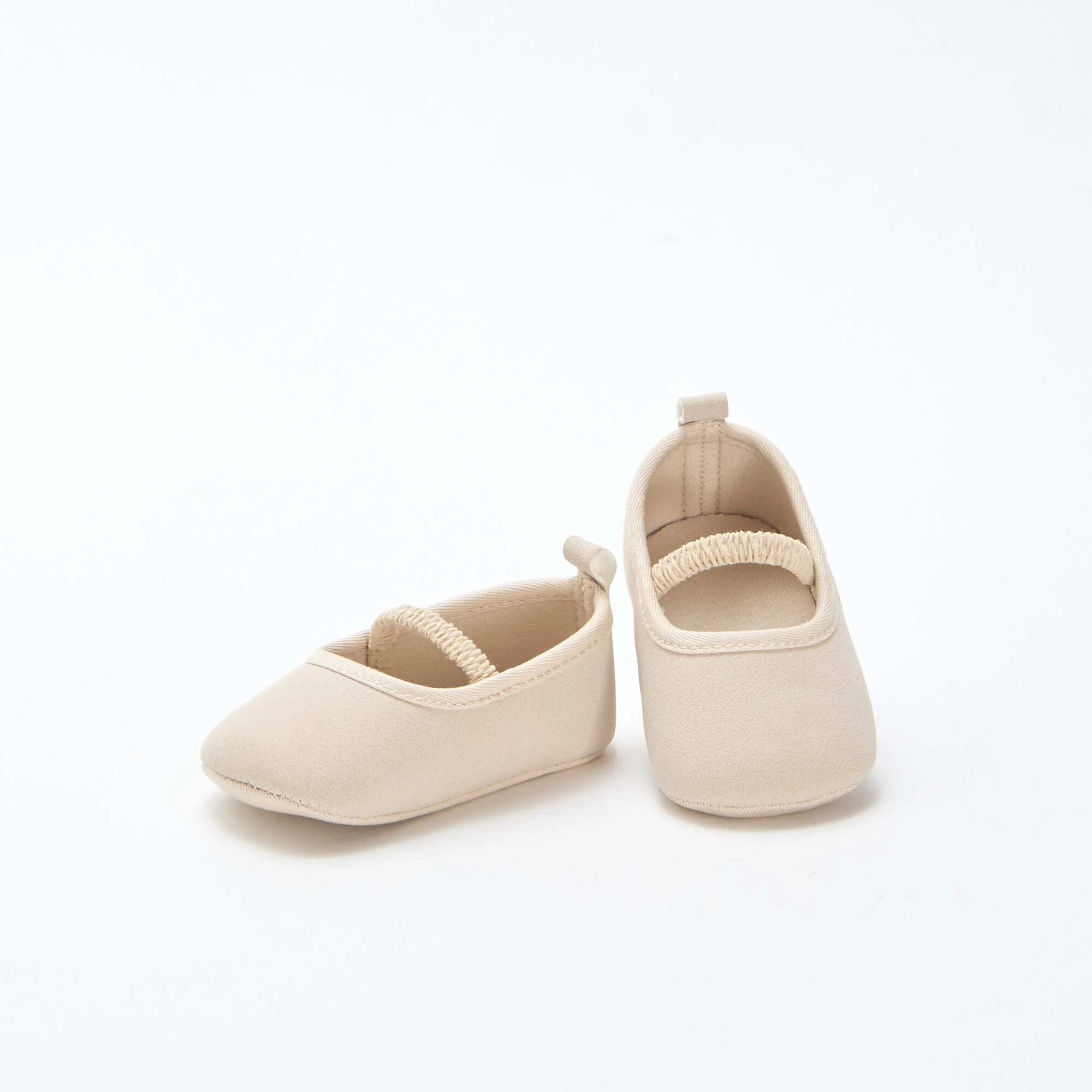 Plain Ballerina Flats BEIGE - Image 5