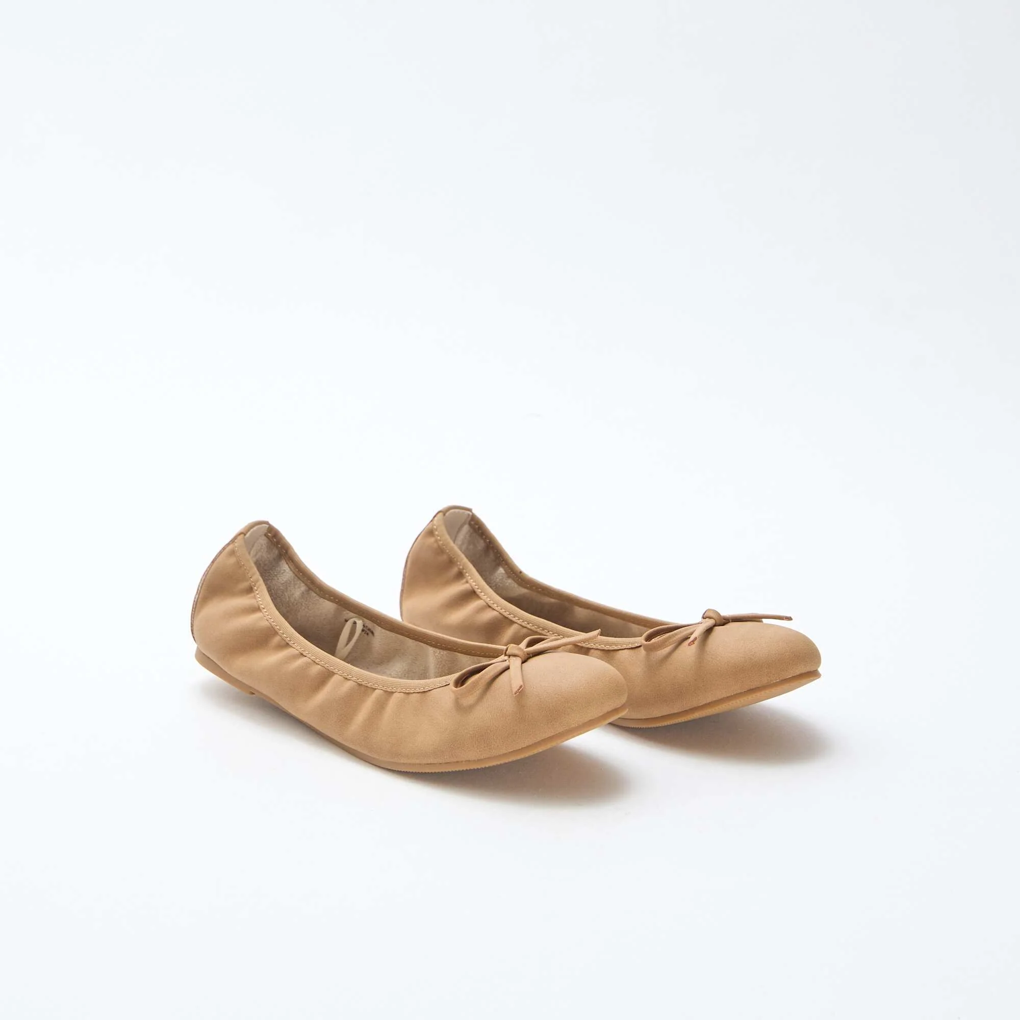 Plain Ballet Flats BROWN