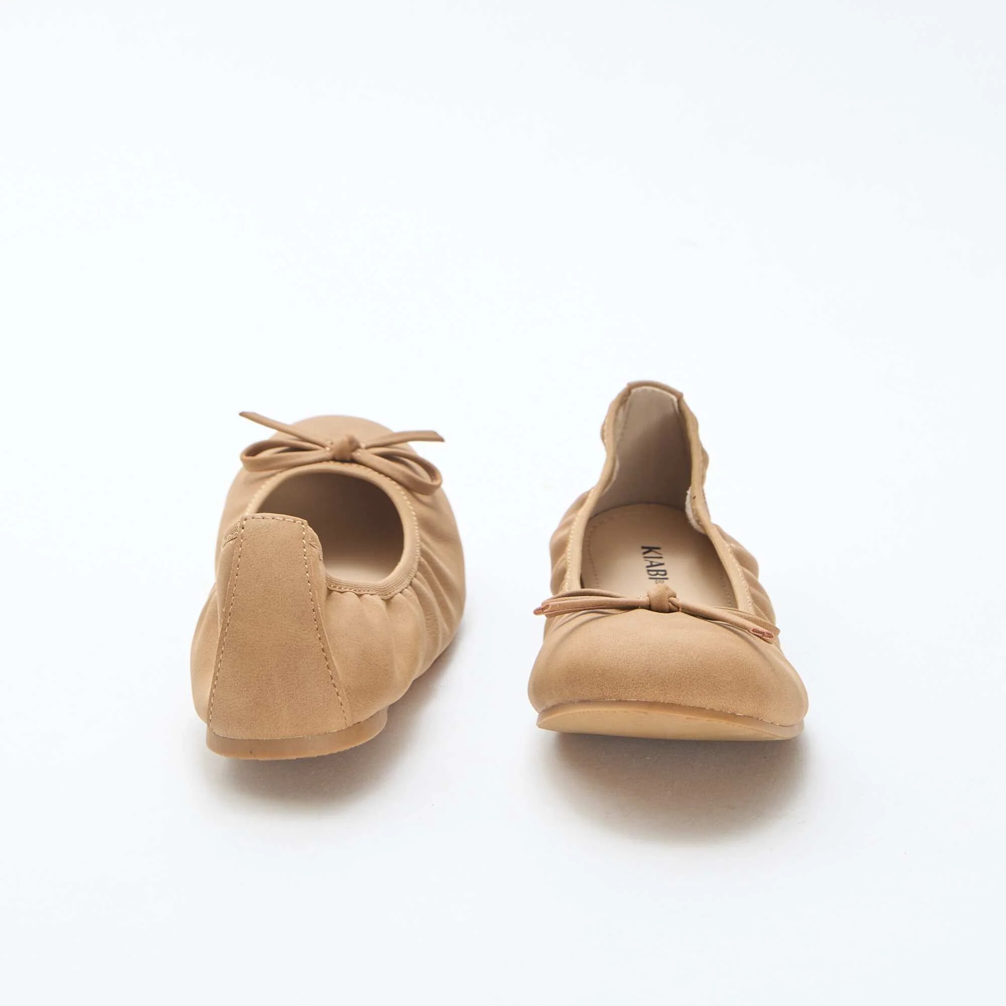 Plain Ballet Flats BROWN - Image 3