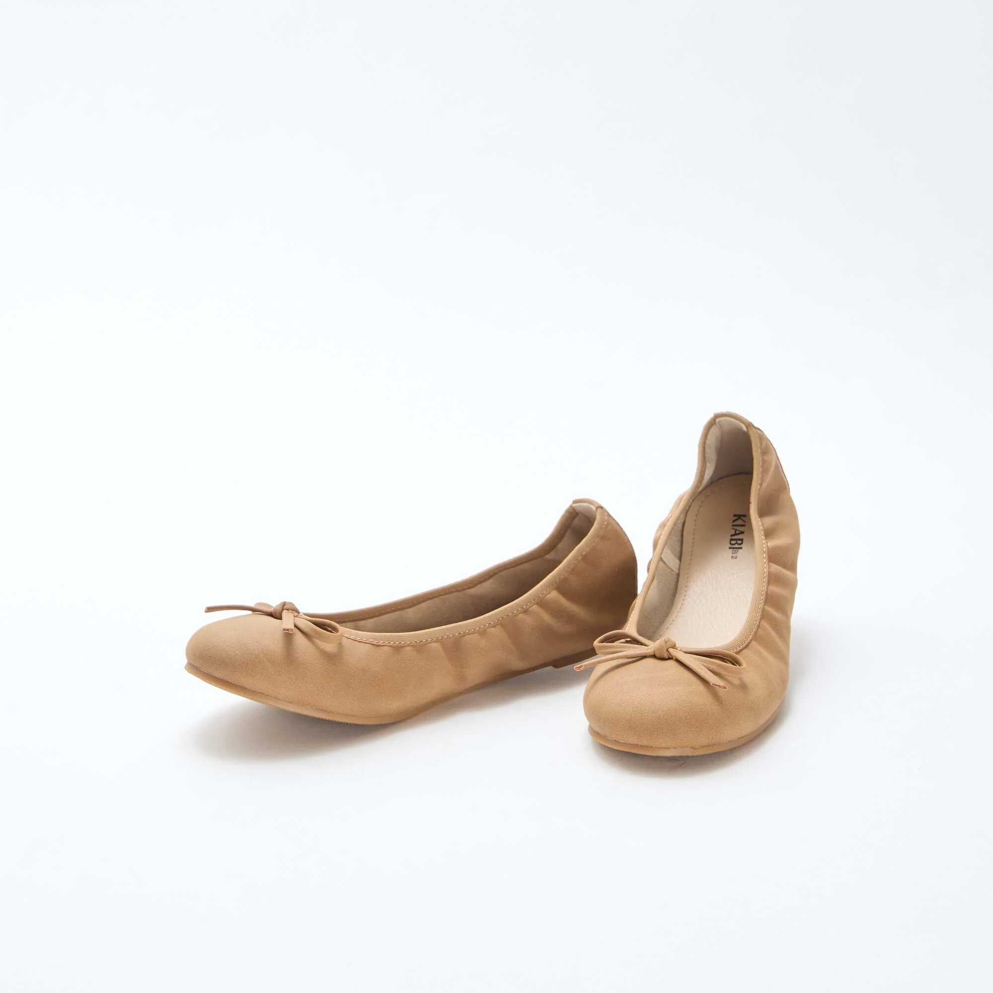 Plain Ballet Flats BROWN - Image 5