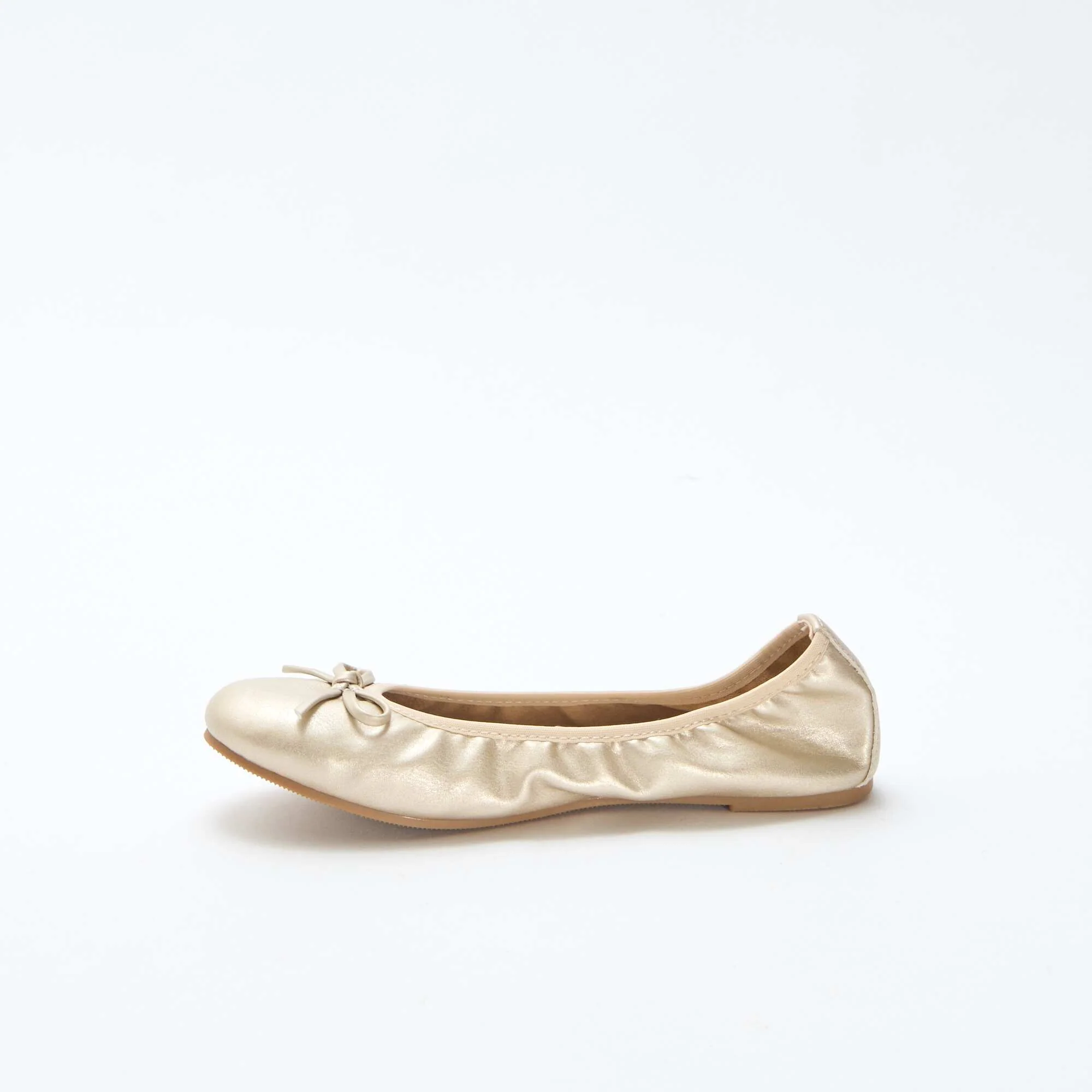 Plain Ballet Flats YELLOW - Image 4