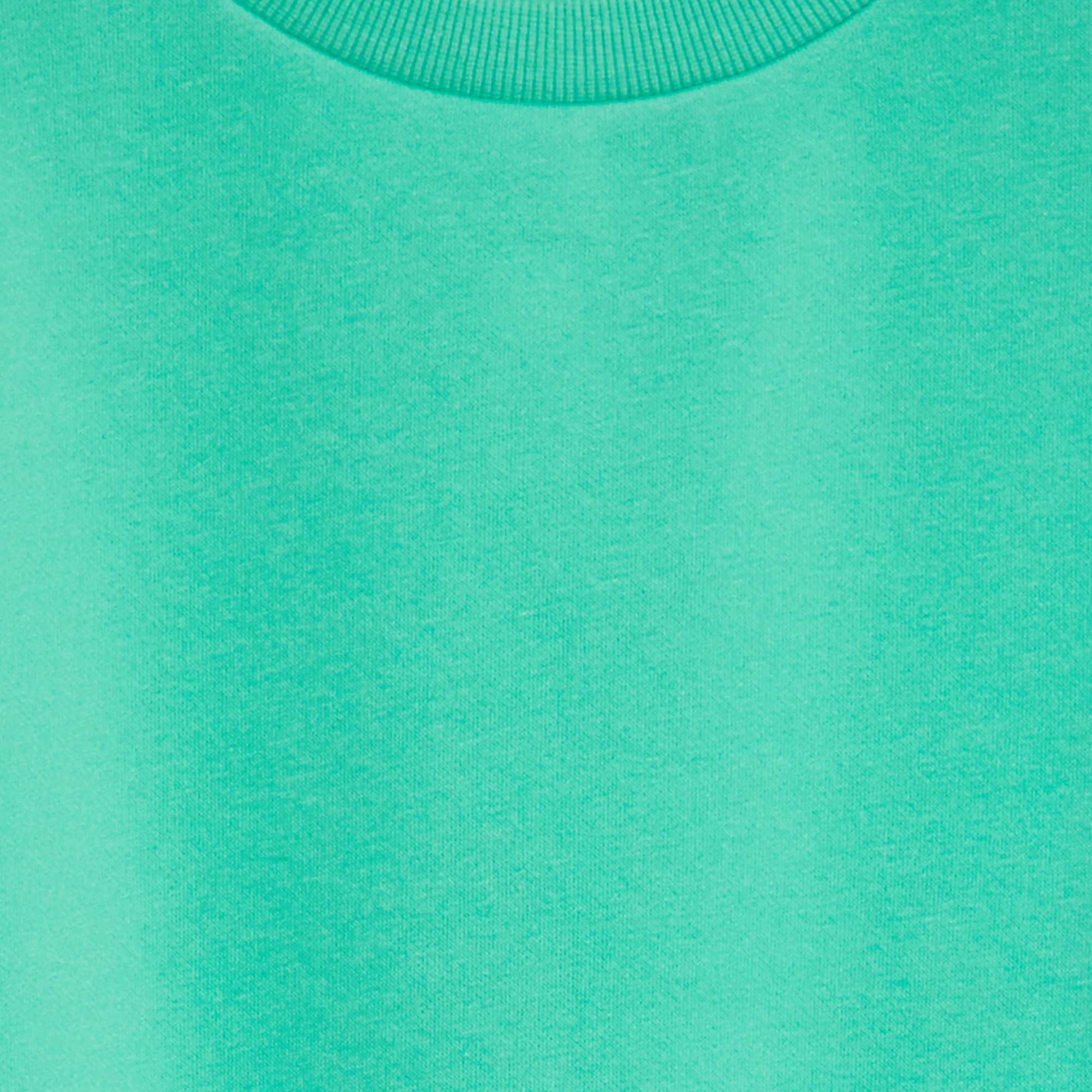 Plain brushed sweatshirt GREEN - Image 3