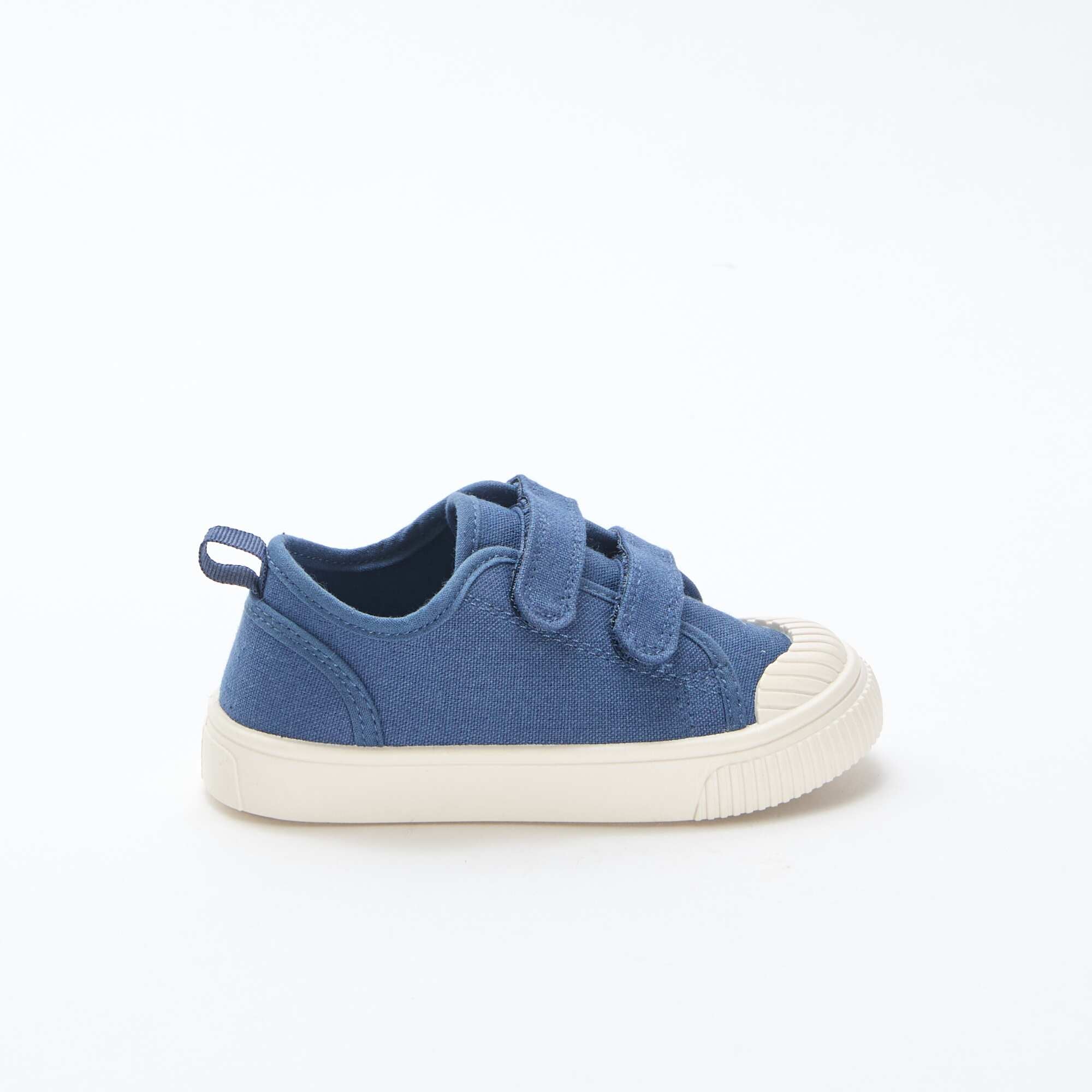 Plain Canvas Sneakers BLUE - Image 2