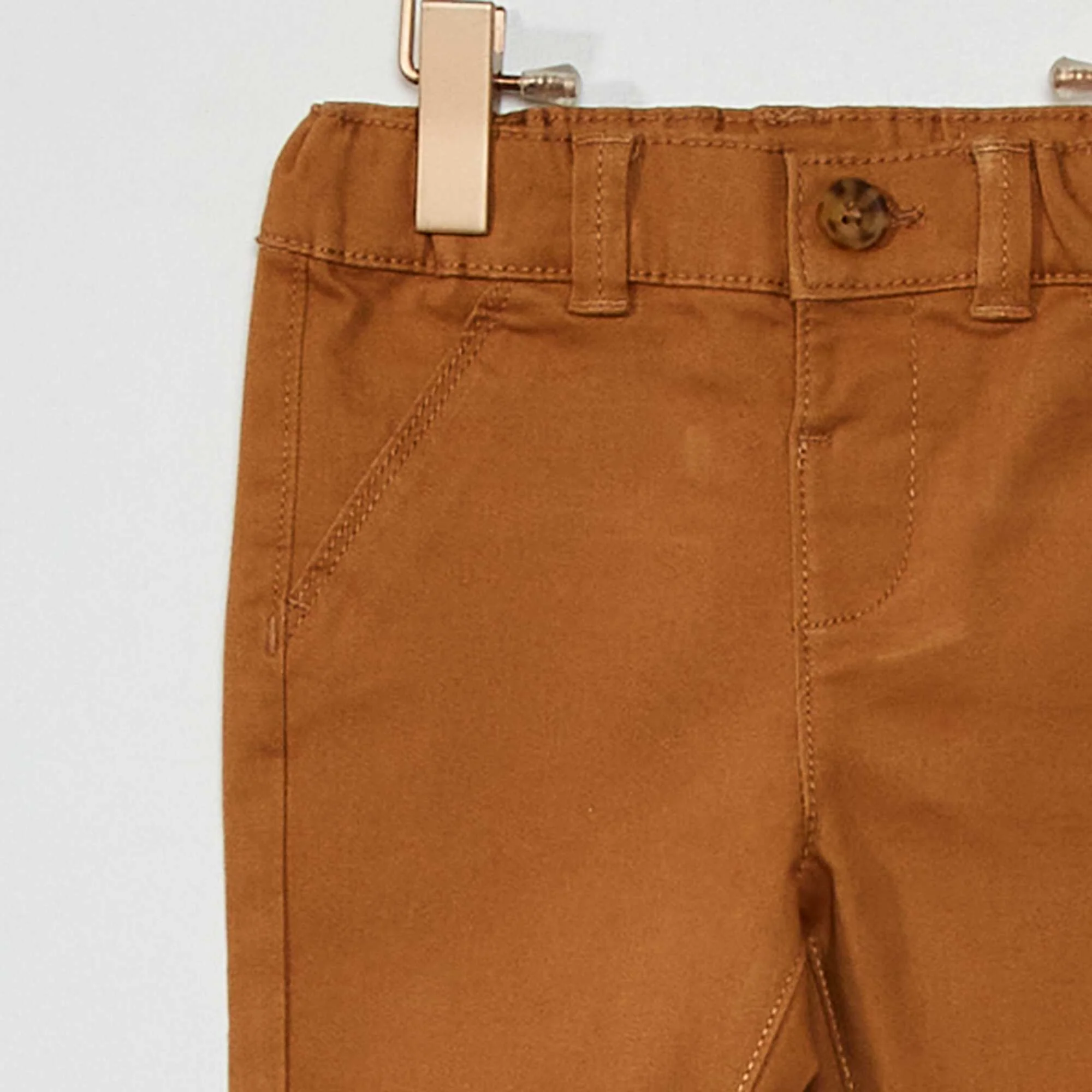 Plain chinos BEIGE - Image 3