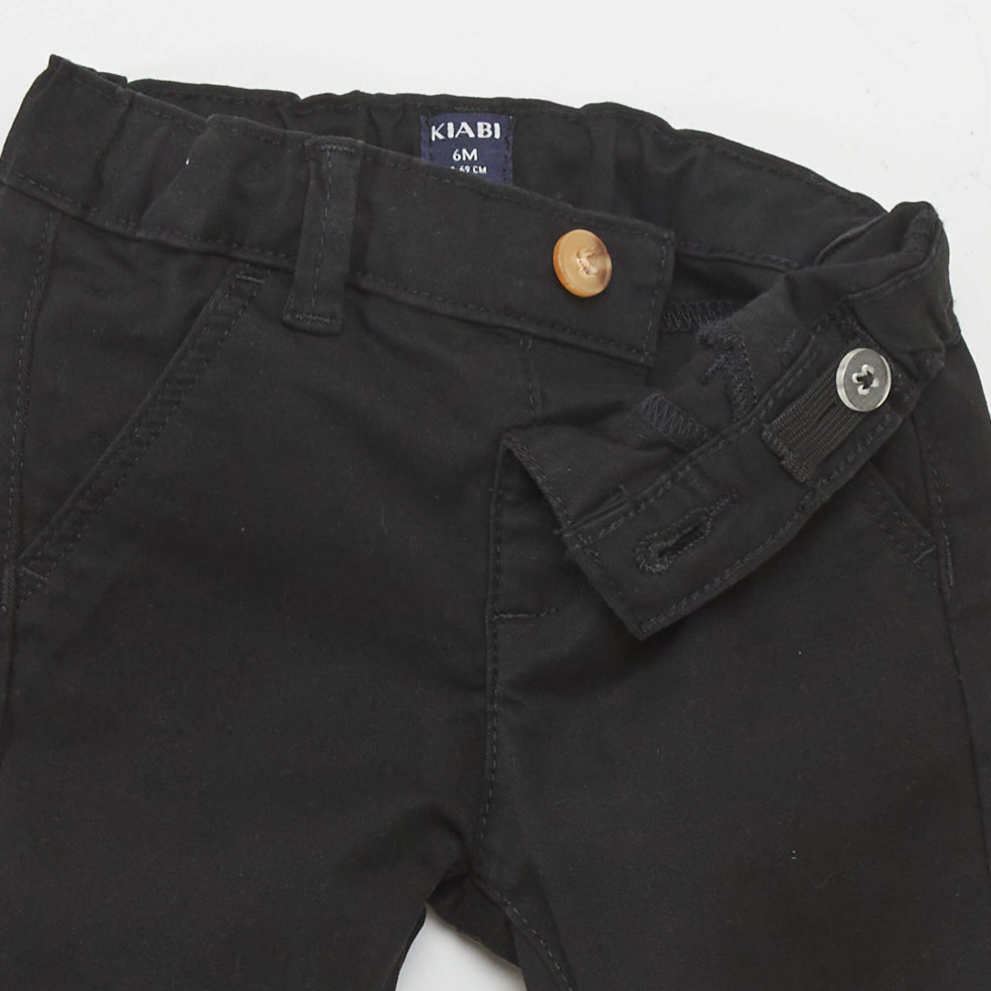 Plain chinos BLACK - Image 3