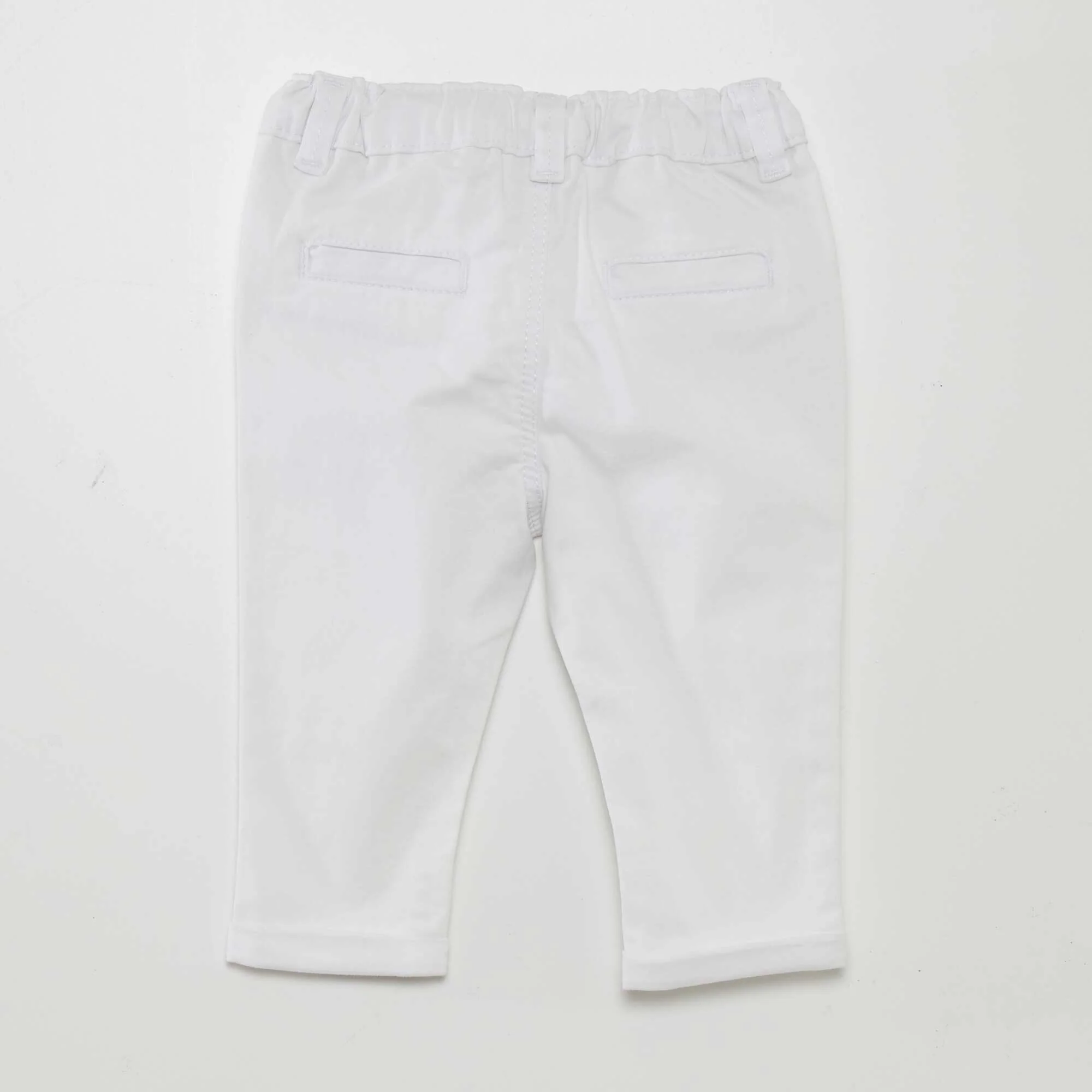 Plain chinos WHITE - Image 3