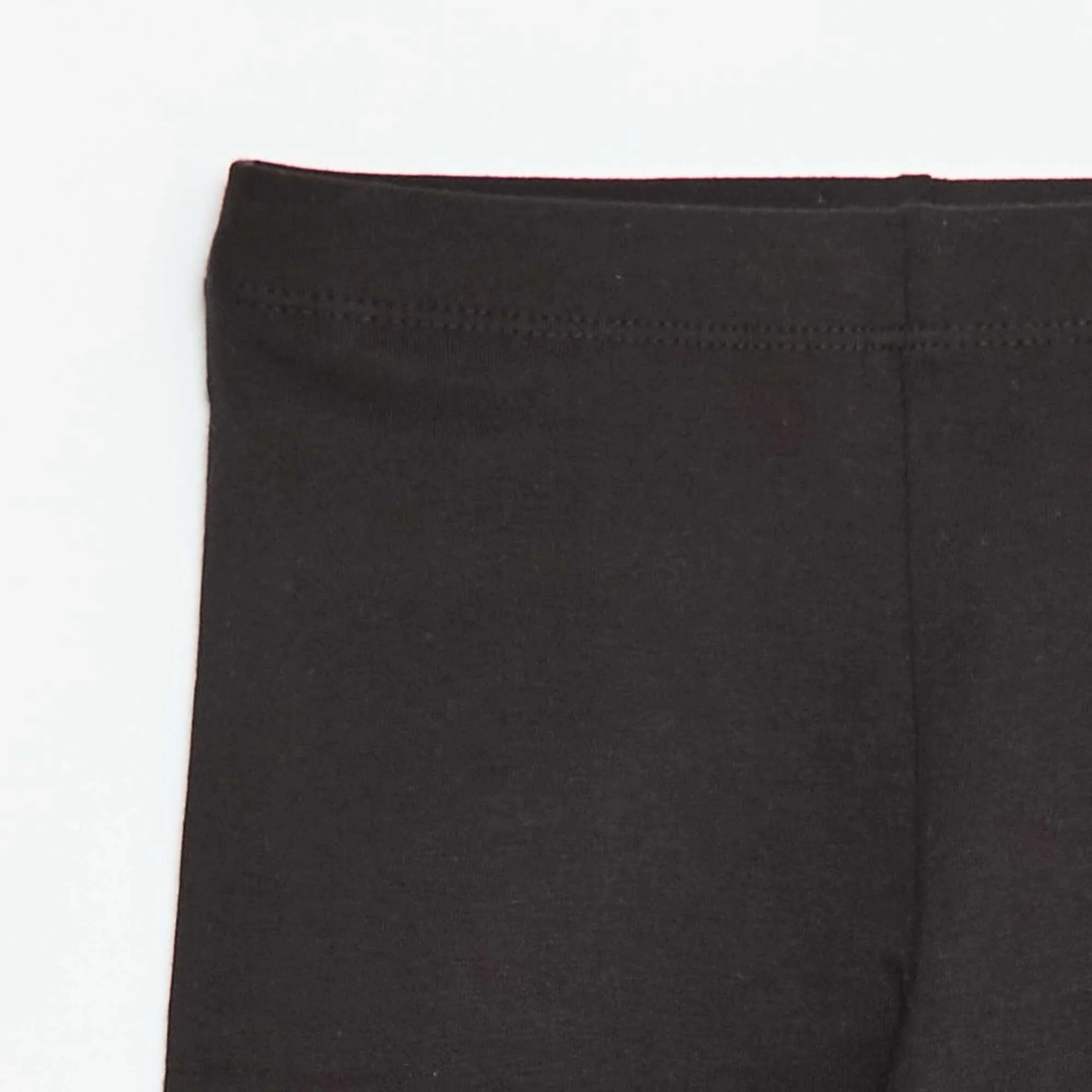 Plain Cotton Jersey Cycling Shorts BLACK - Image 2