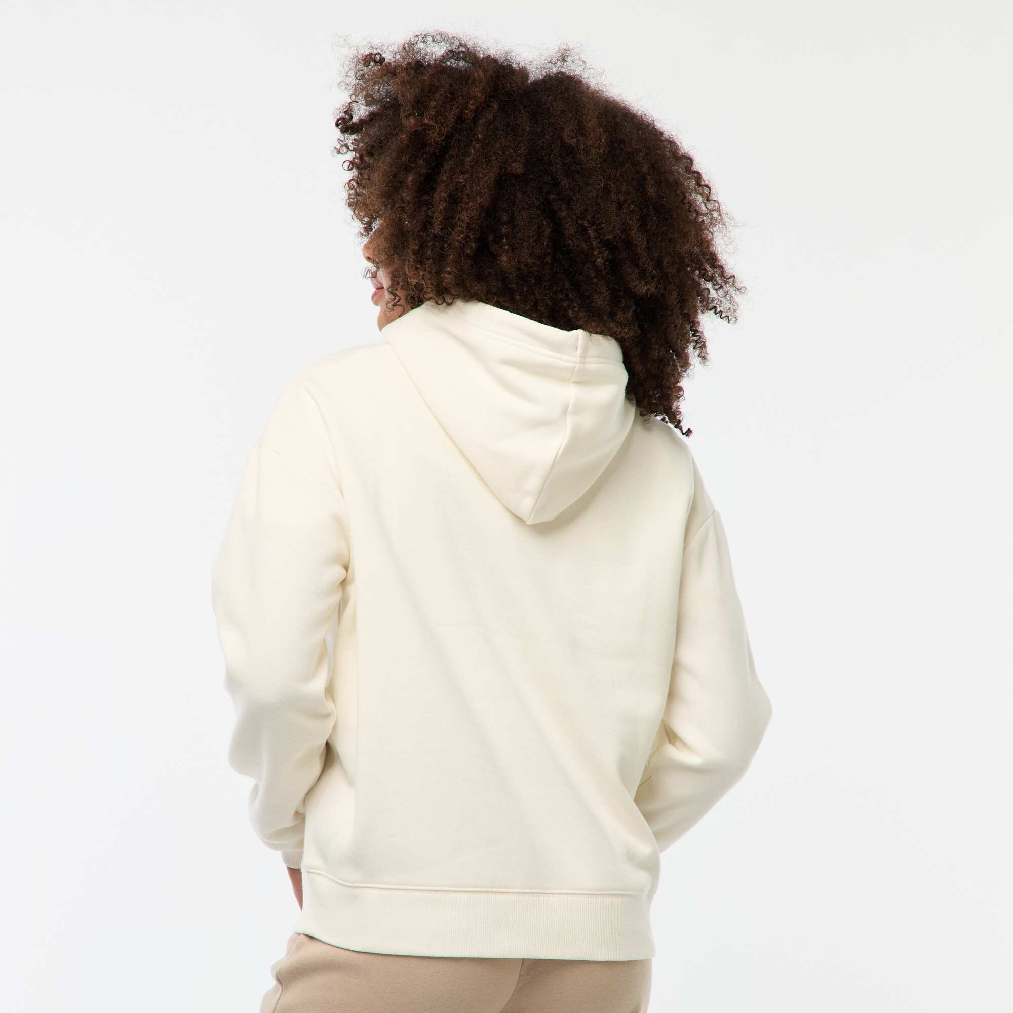 Plain hoodie WHITE - Image 3