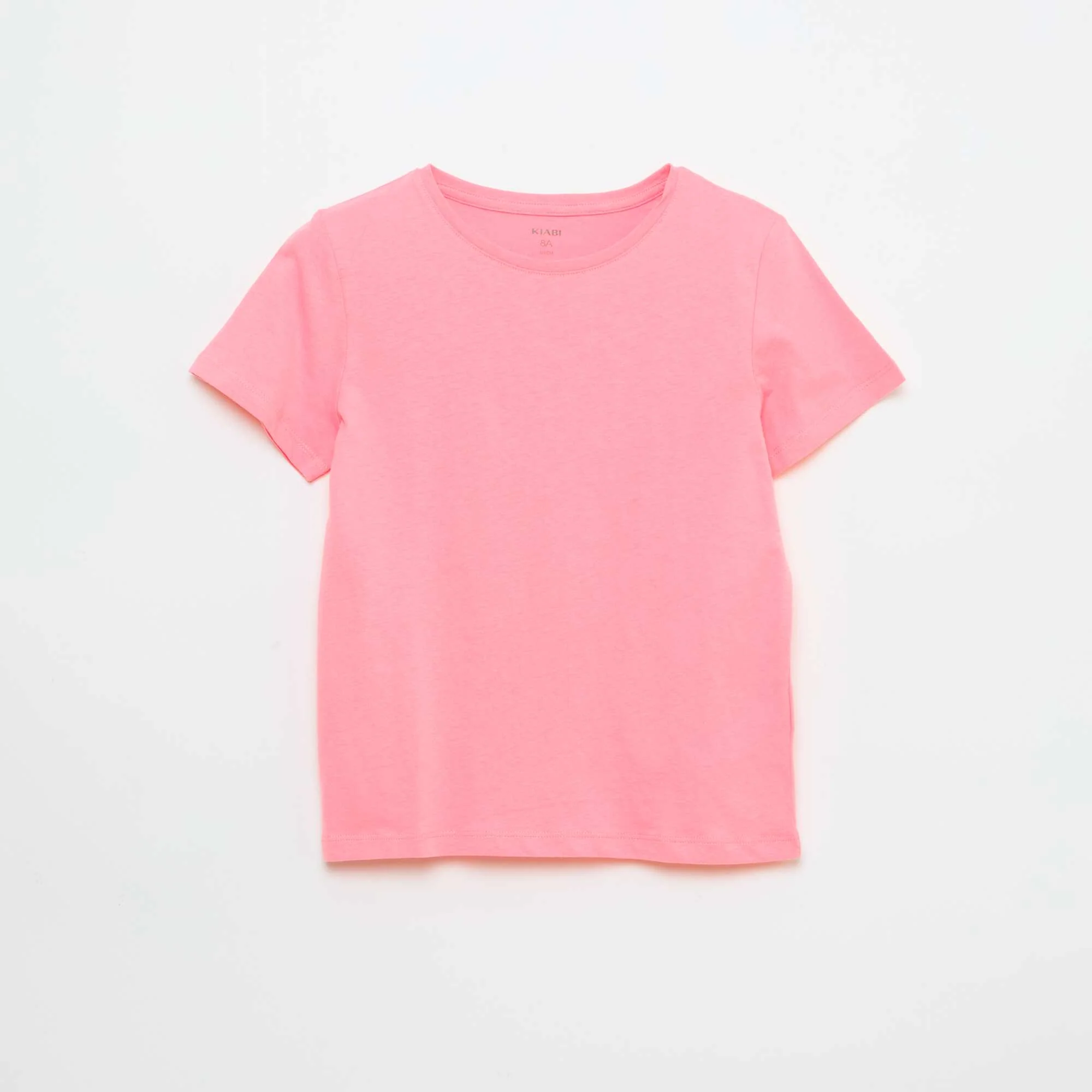 Plain jersey T-shirt PINK