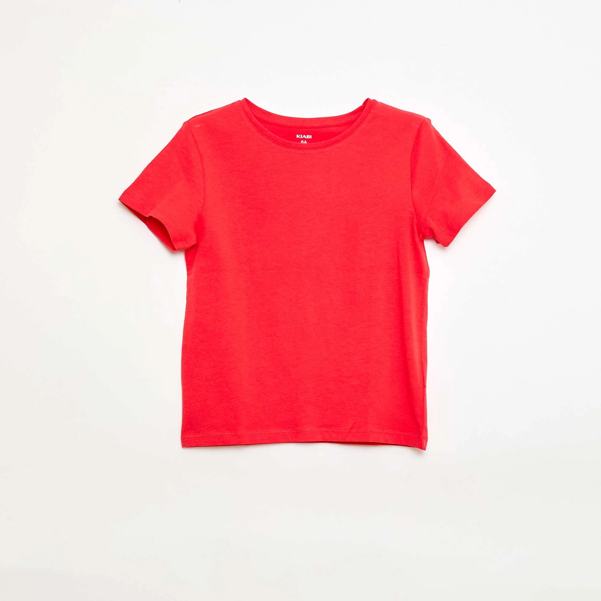 Plain jersey T-shirt RED