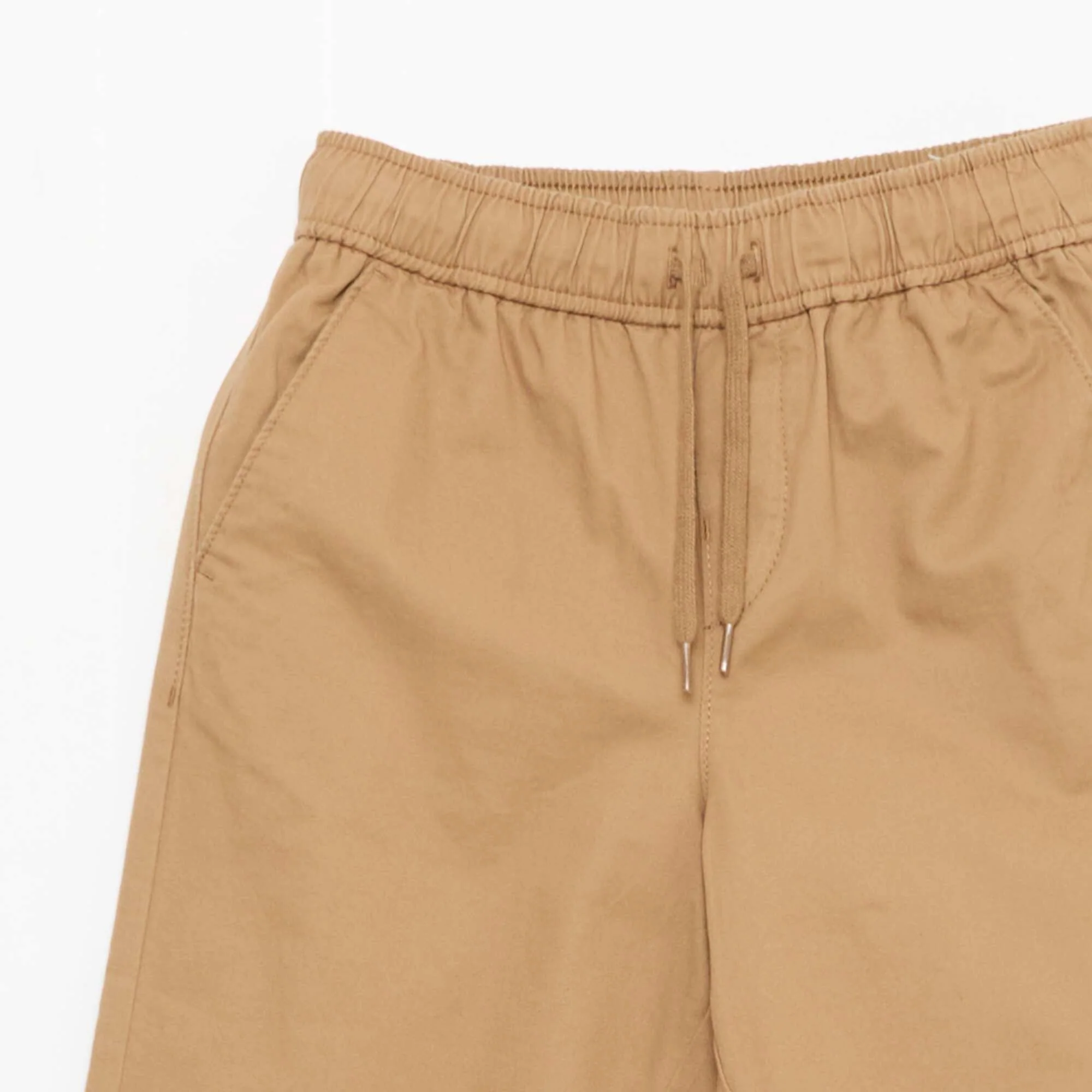 Plain Joggers with Cuffed Hems BEIGE - Image 3
