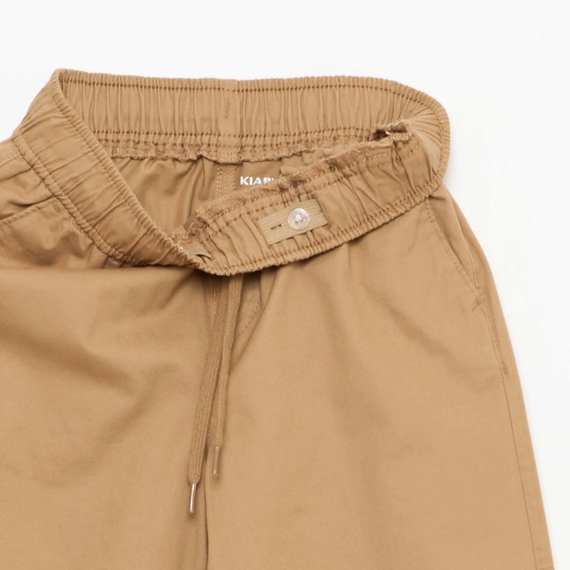 Plain Joggers with Cuffed Hems BEIGE - Image 4