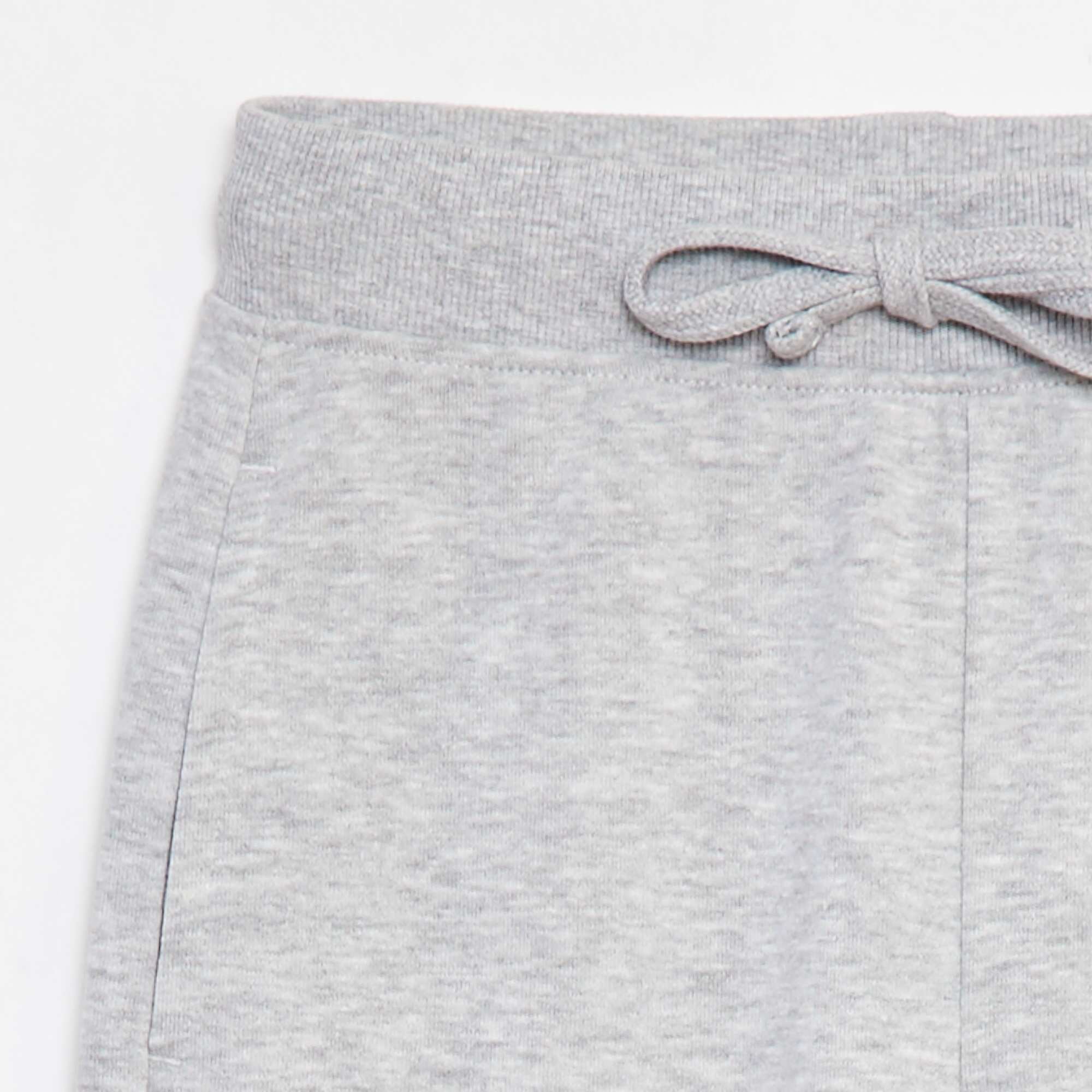 Plain joggers with elasticated waist GREY - Image 3