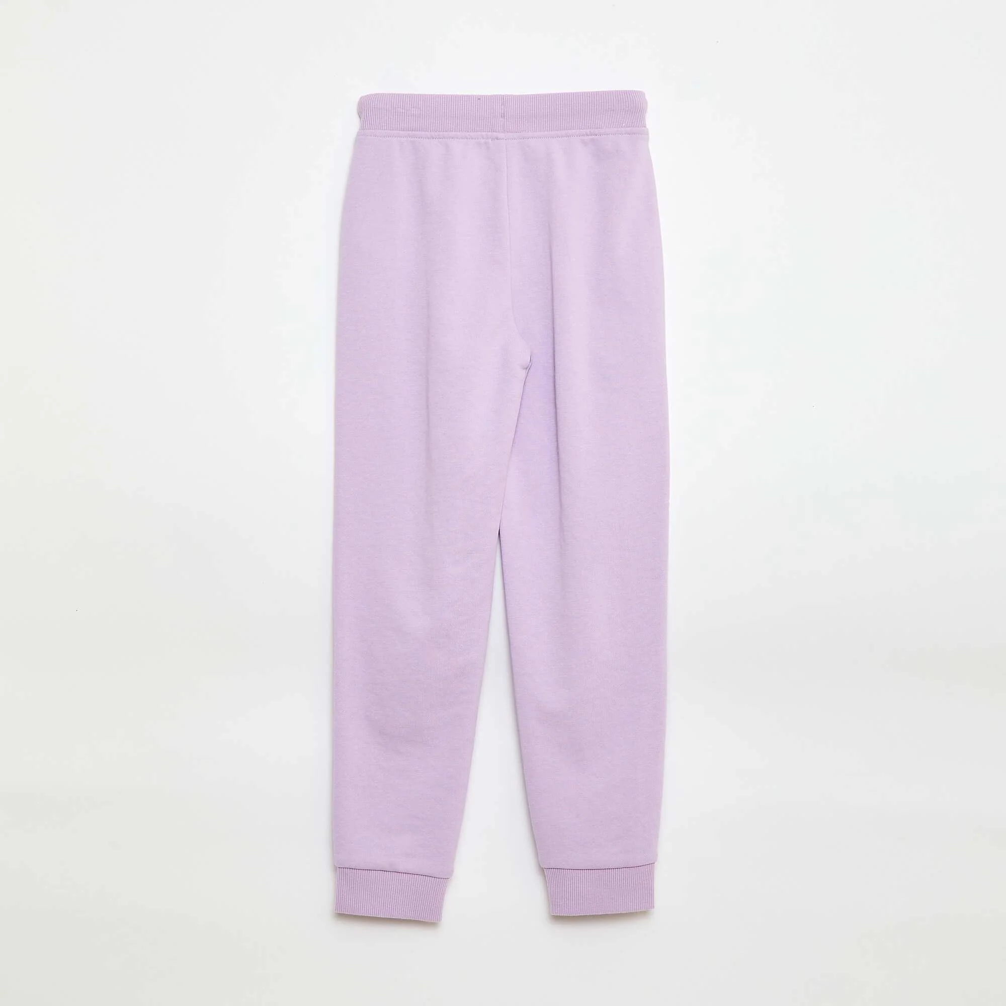 Plain joggers with elasticated waist PURPLE - Image 2