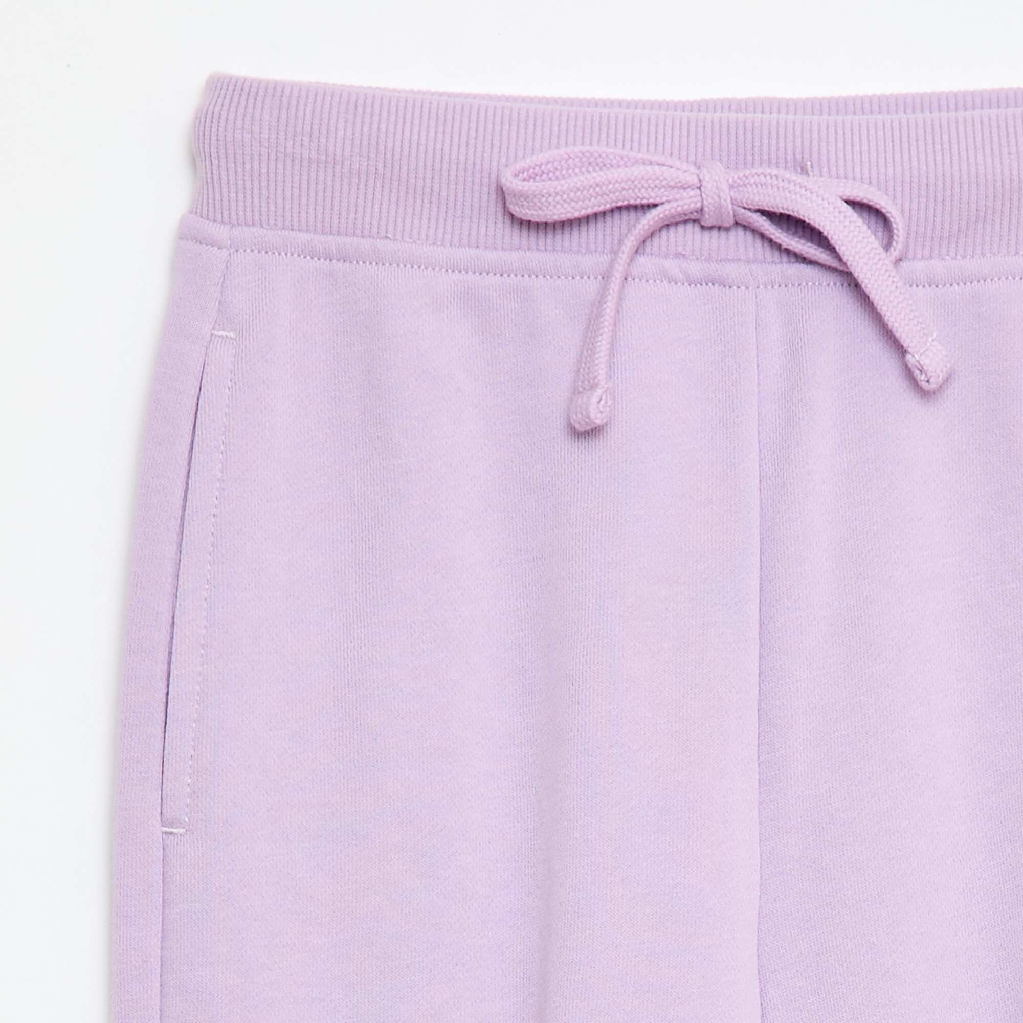 Plain joggers with elasticated waist PURPLE - Image 3