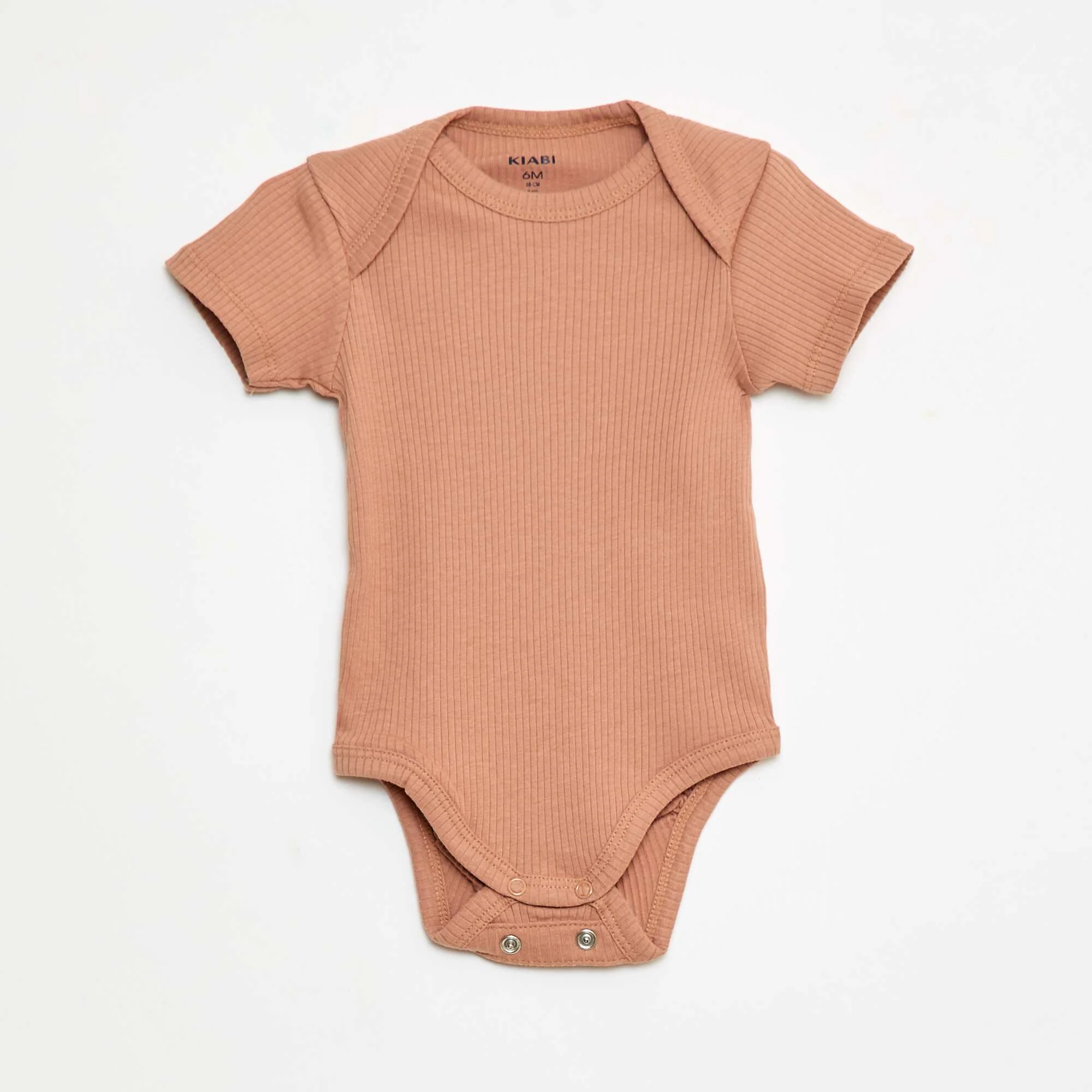 Plain knit grow-with-them bodysuits - Pack of 3 BEIGE - Image 3