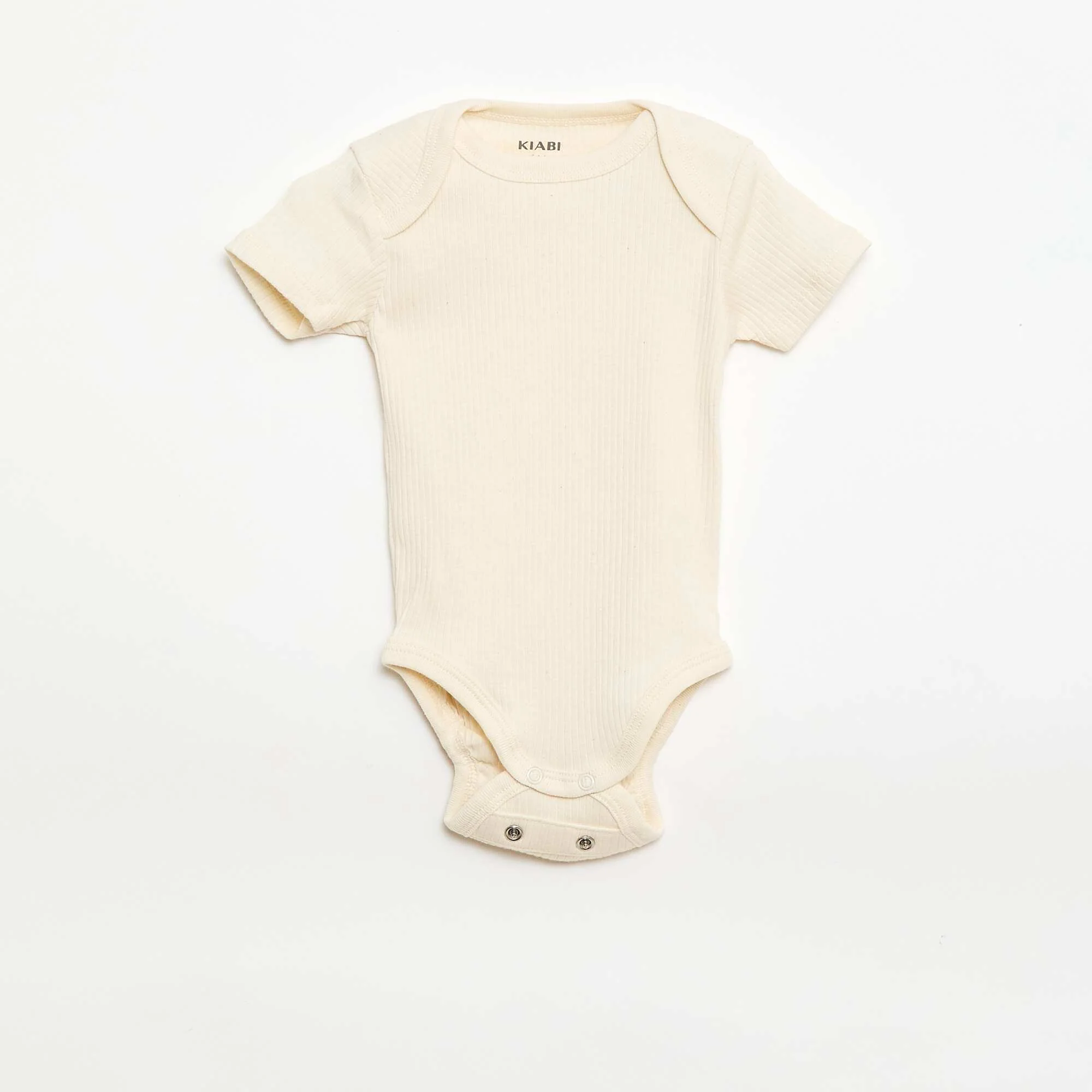 Plain knit grow-with-them bodysuits - Pack of 3 GREEN - Image 4