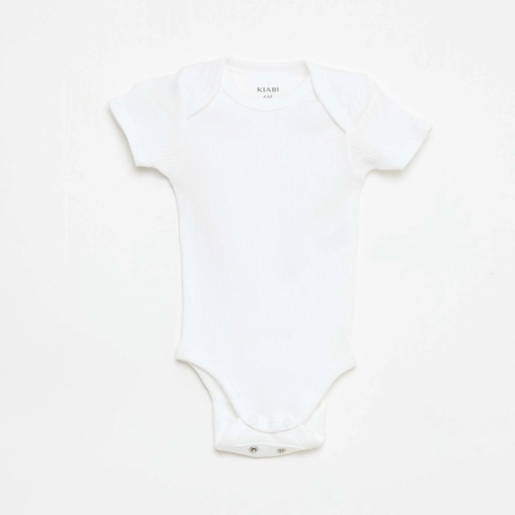 Plain knit grow-with-them bodysuits - Pack of 3 WHITE - Image 3