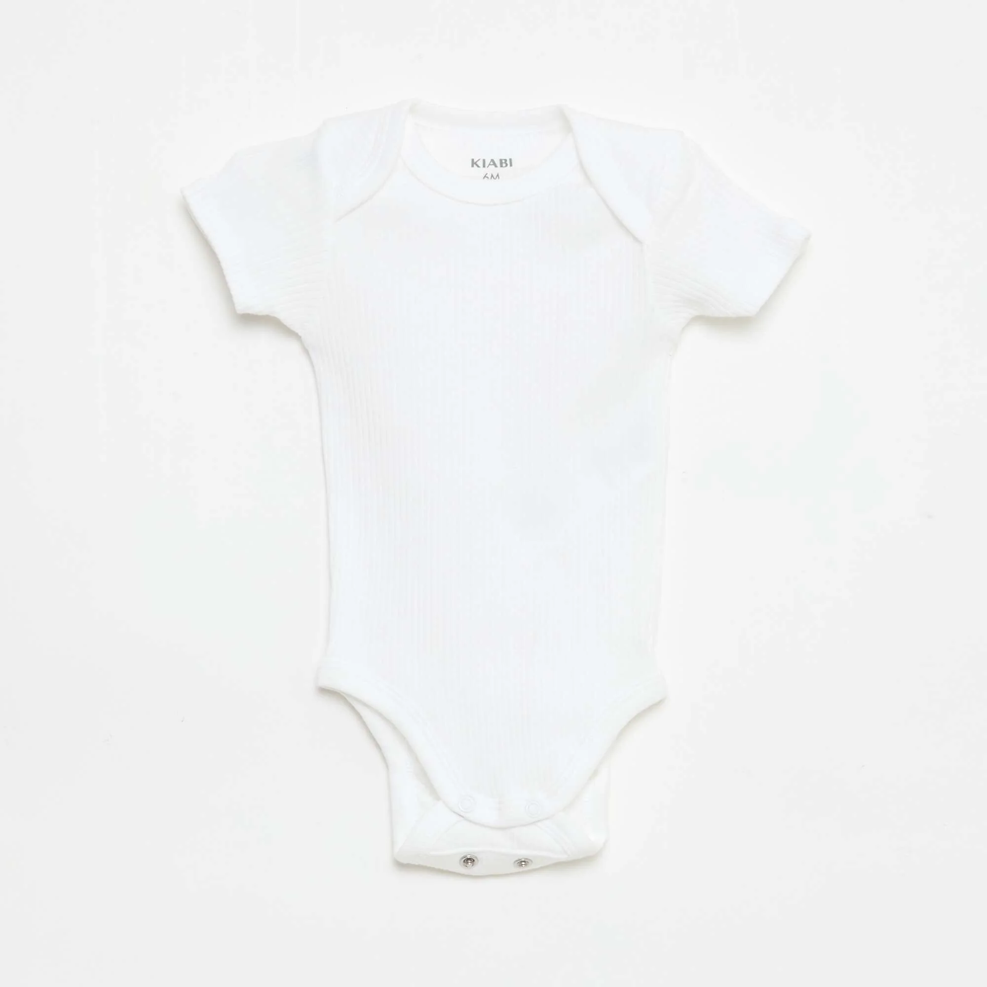 Plain knit grow-with-them bodysuits - Pack of 3 WHITE - Image 4