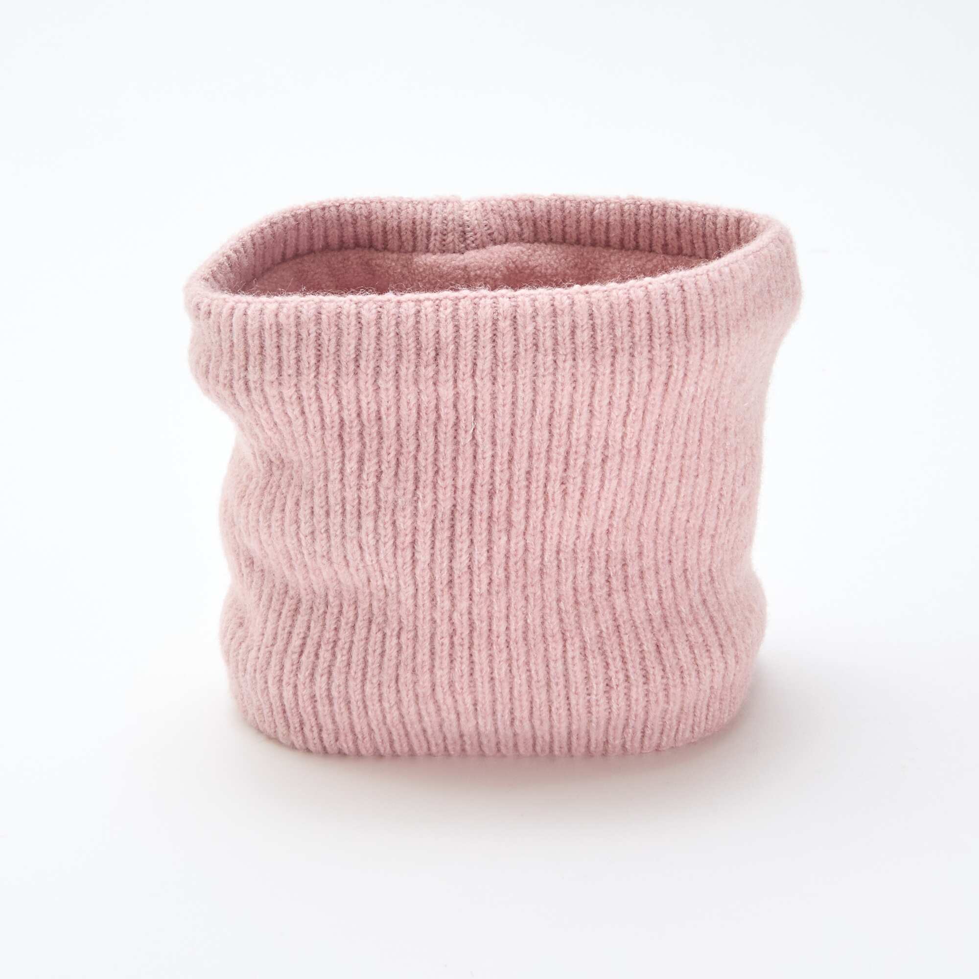 Plain Knit Snood PINK