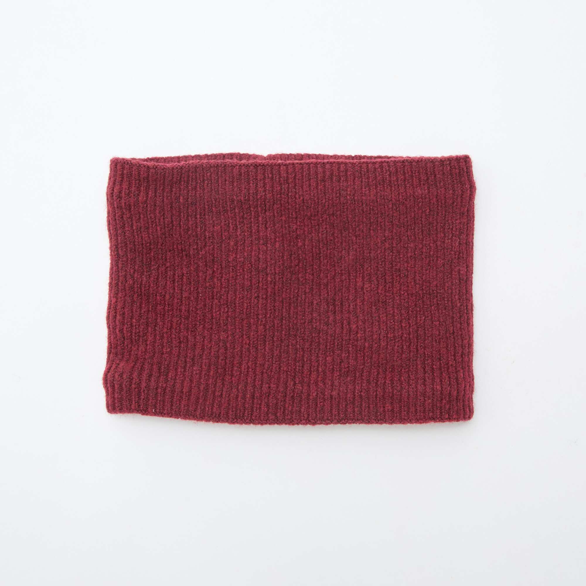 Plain Knit Snood RED - Image 2