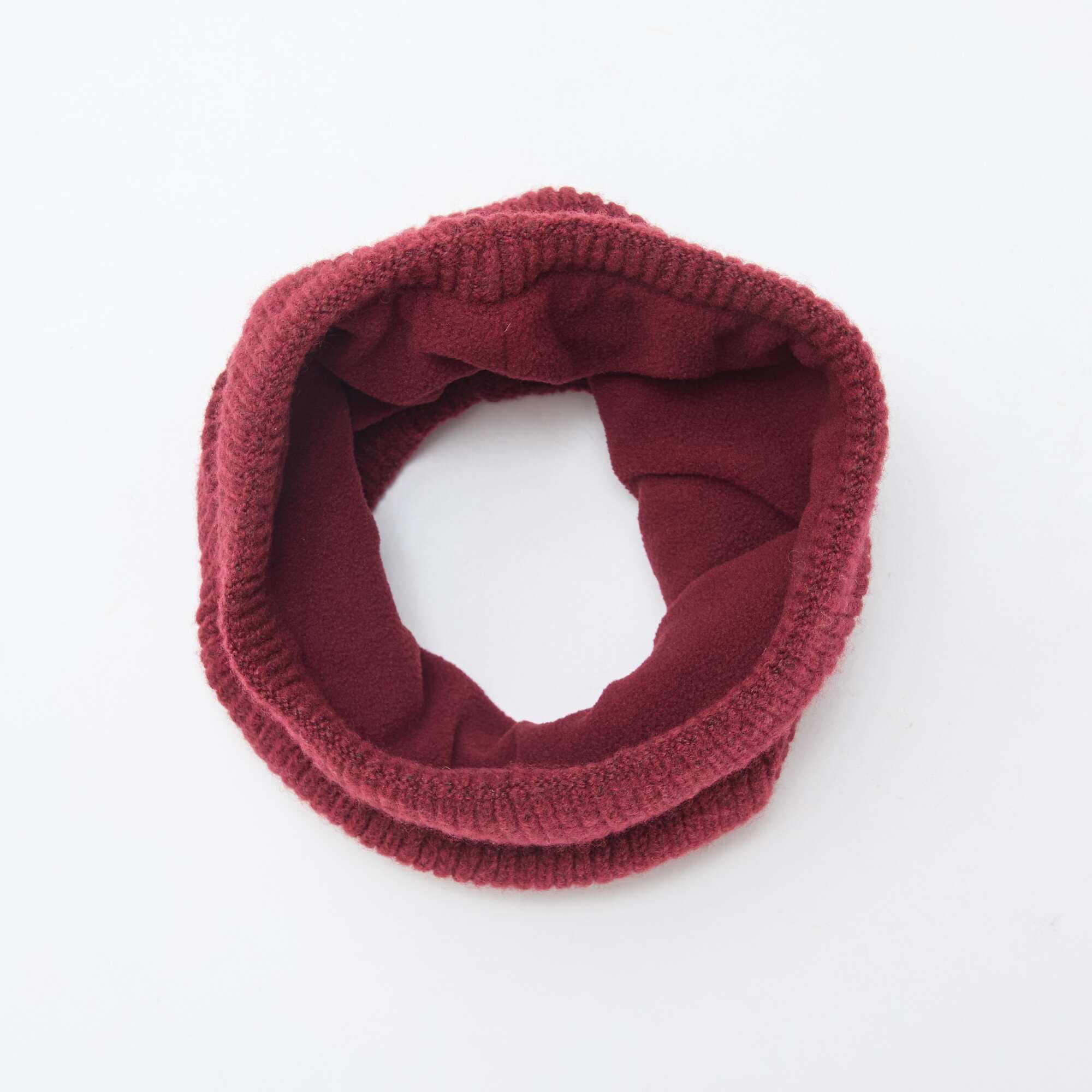 Plain Knit Snood RED - Image 3