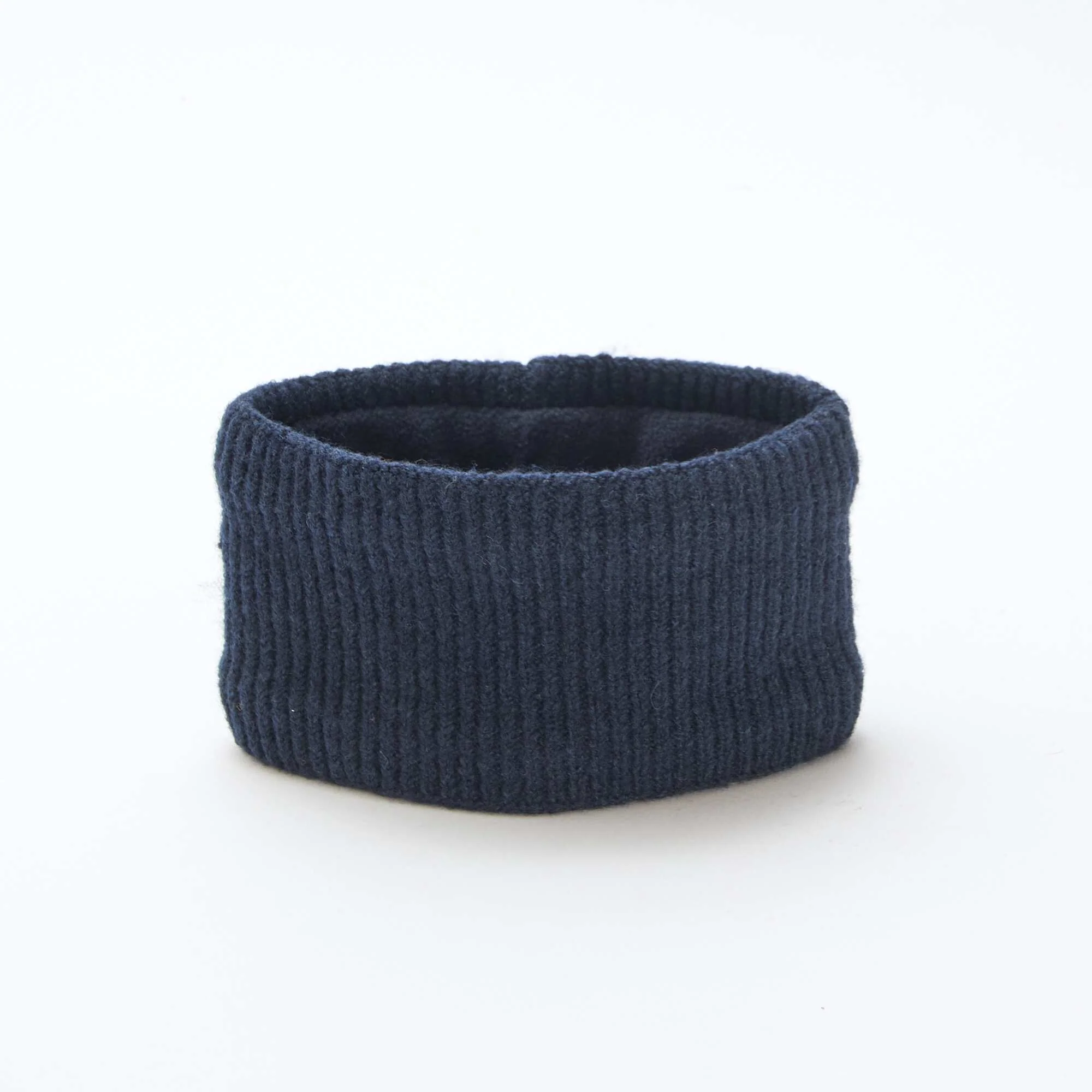 Plain Knit Snood Scarf BLUE