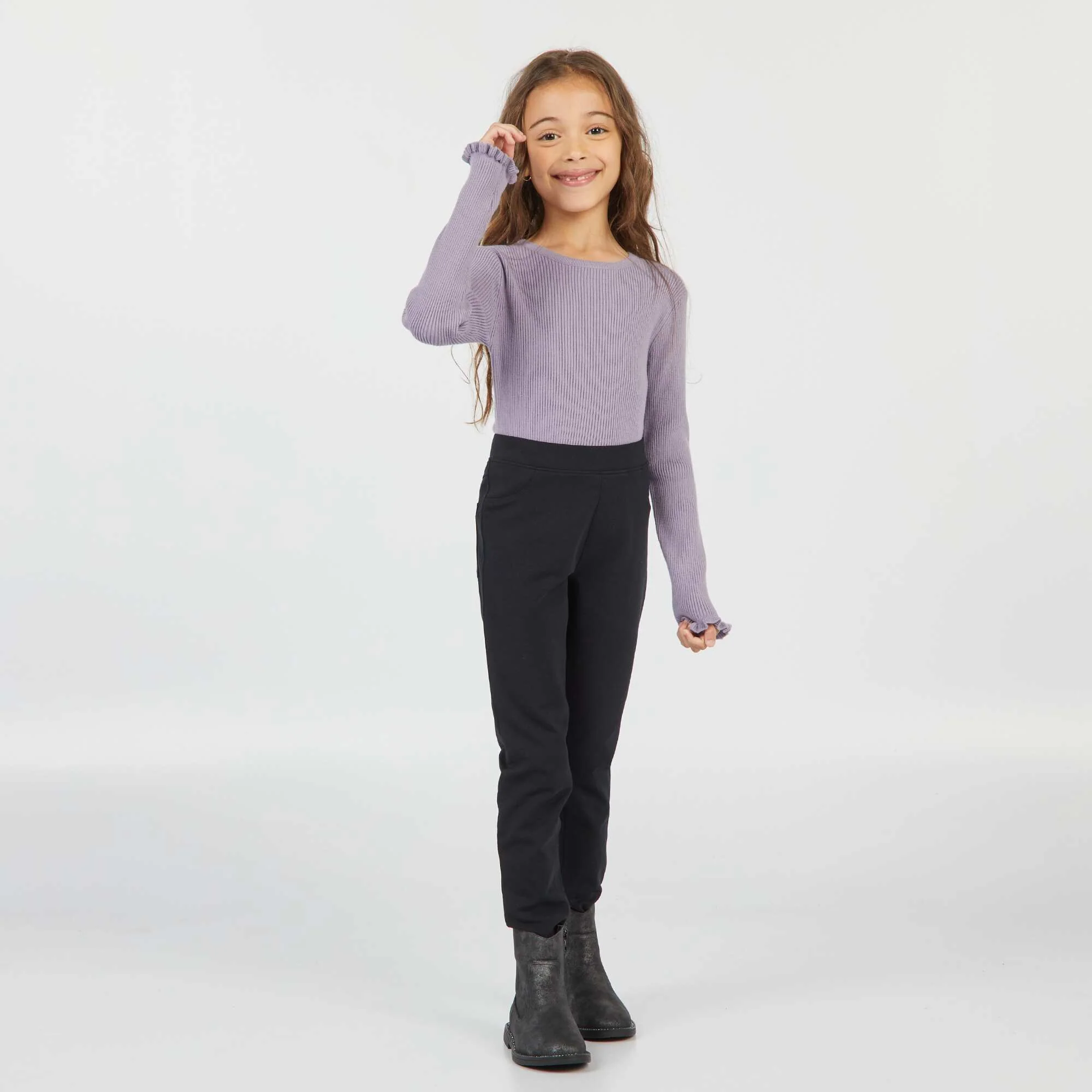 Plain leggings black