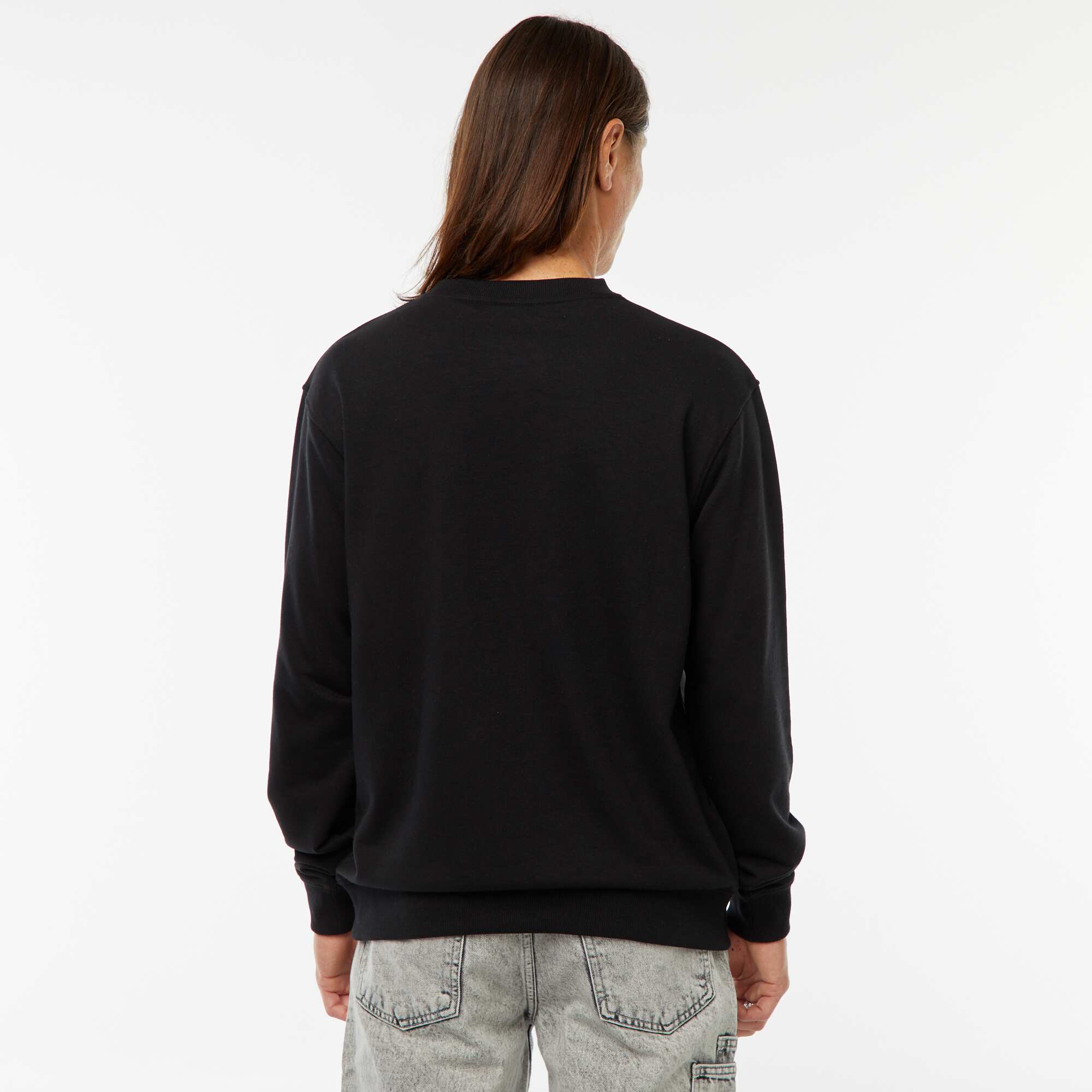 Plain lightweight sweatshirt BLACK - Image 3