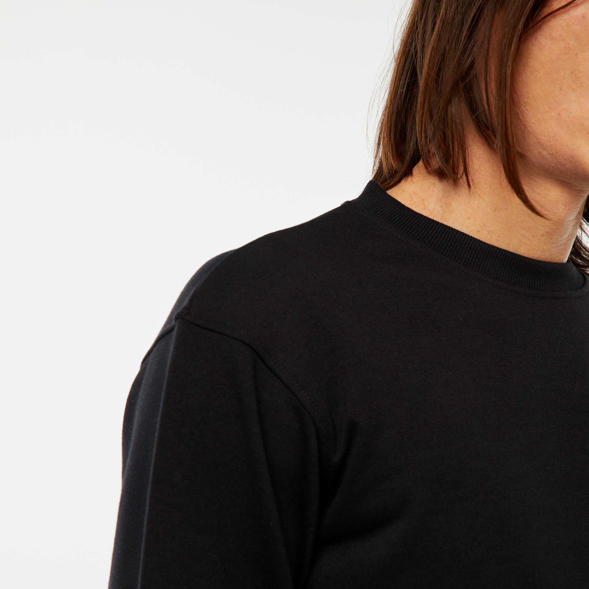 Plain lightweight sweatshirt BLACK - Image 4