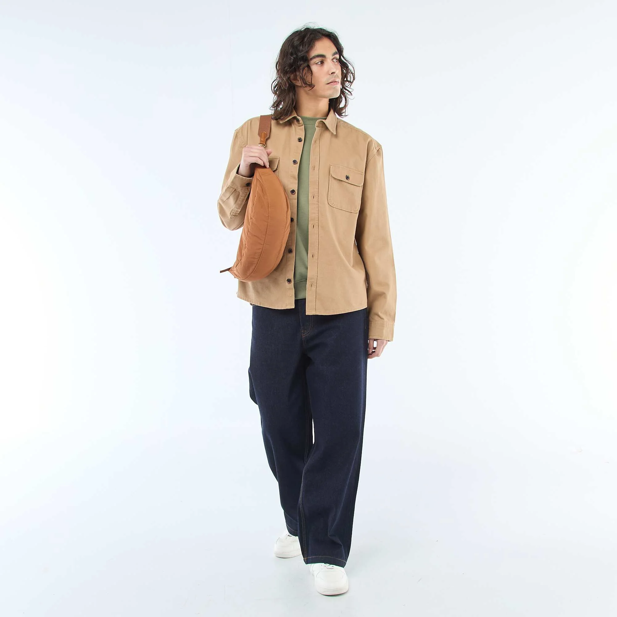 Plain lightweight sweatshirt GREEN - Image 2