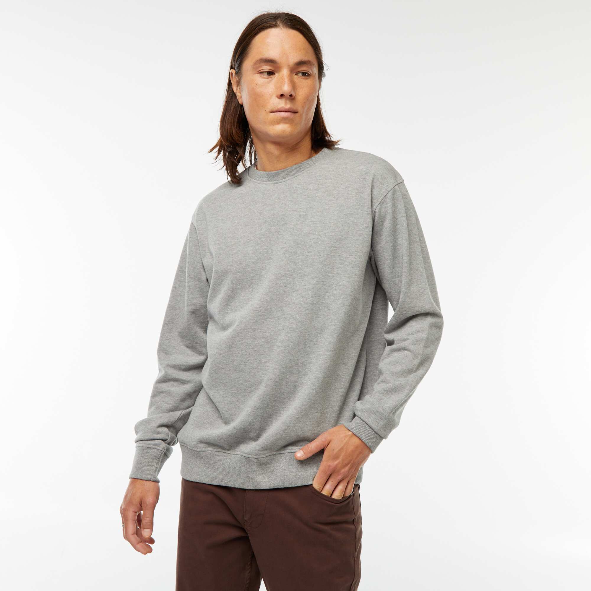 Plain lightweight sweatshirt GREY