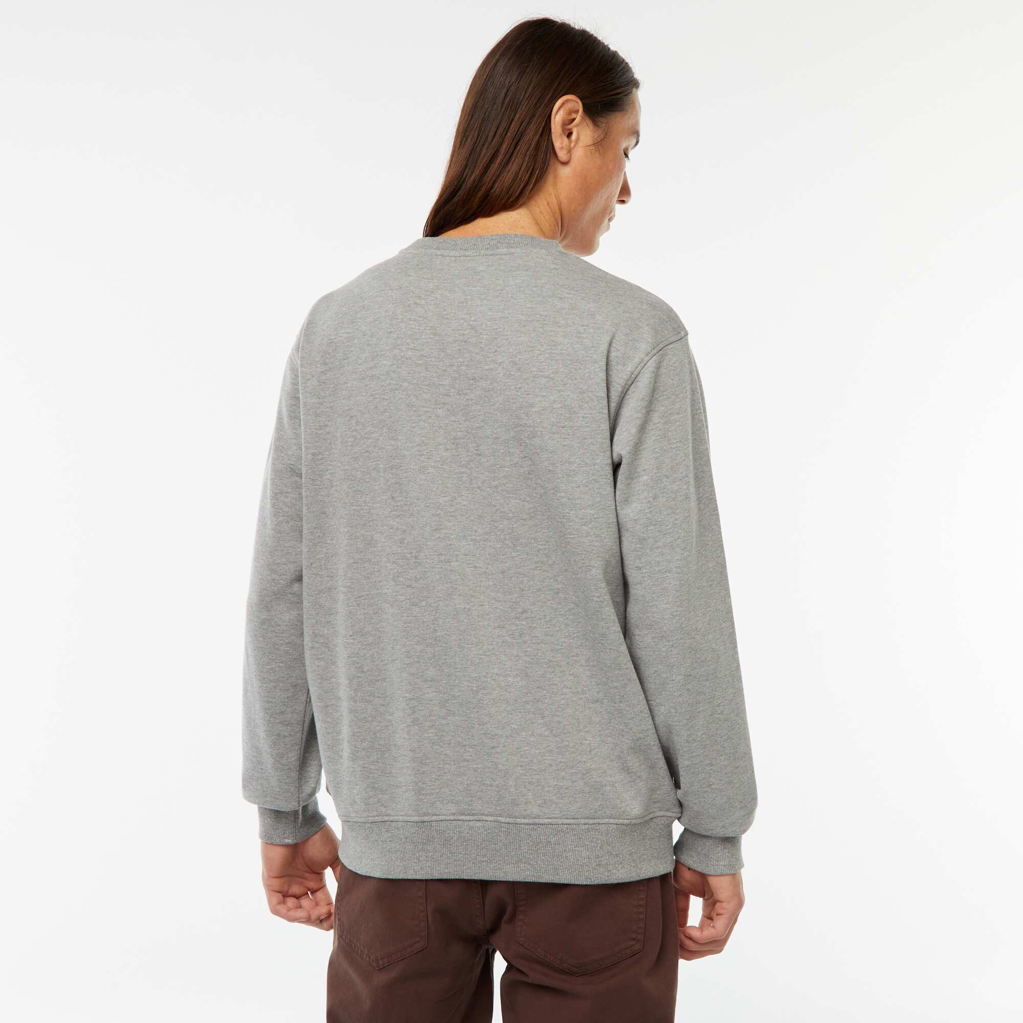 Plain lightweight sweatshirt GREY - Image 4