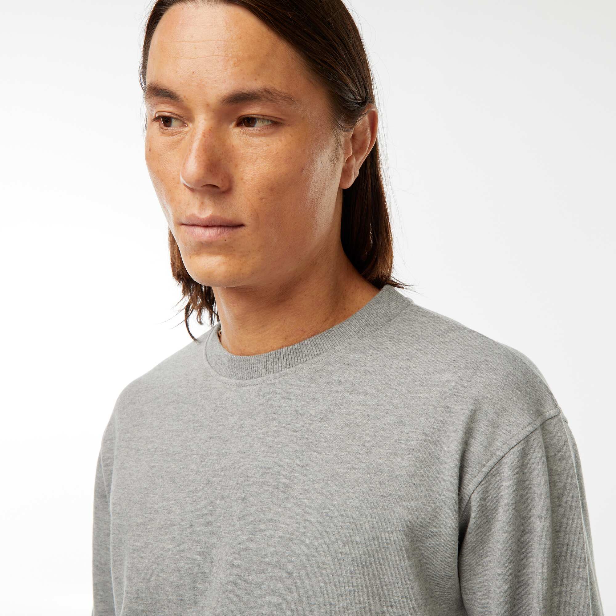 Plain lightweight sweatshirt GREY - Image 5