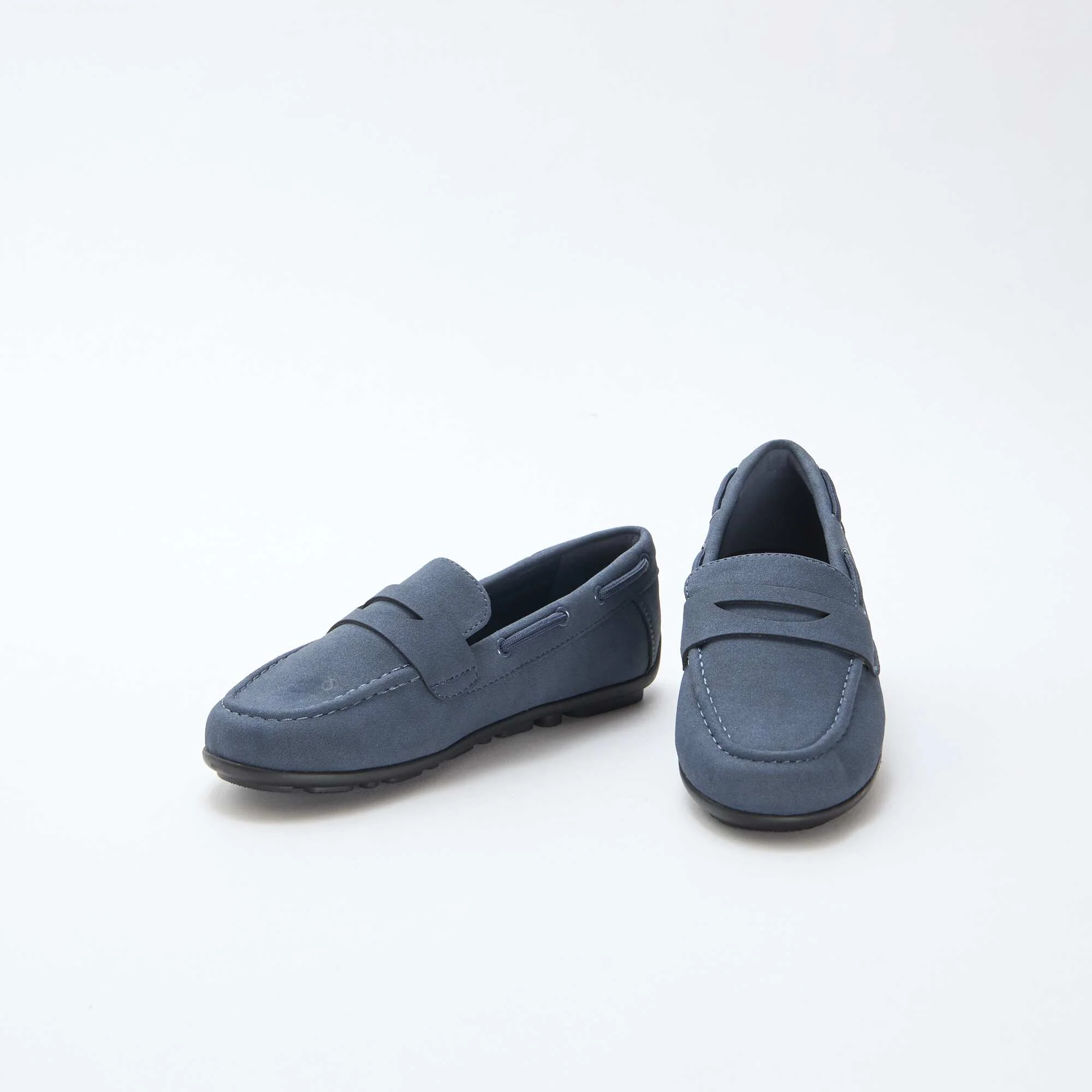 Plain Loafers BLUE - Image 5