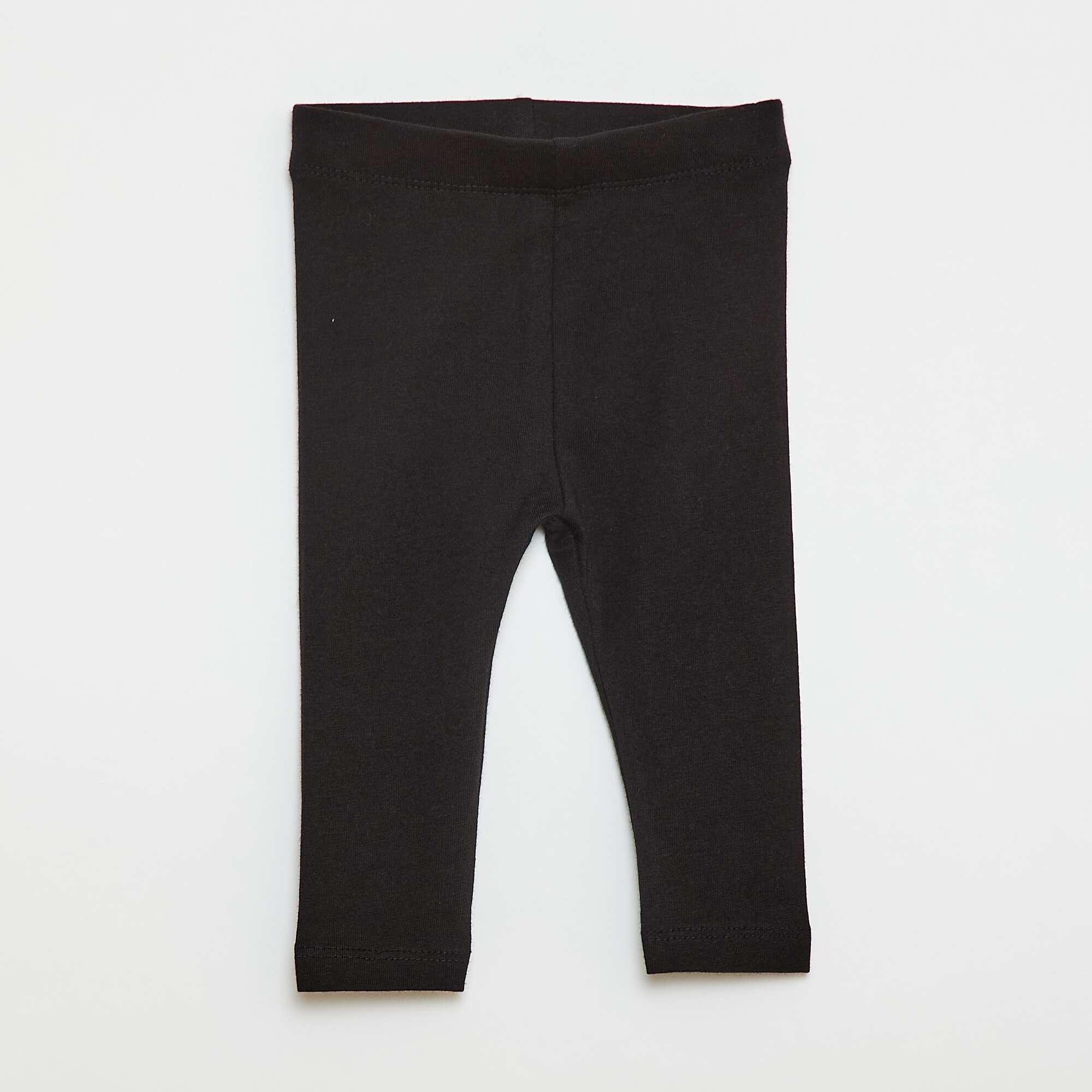 Plain Long Leggings BLACK