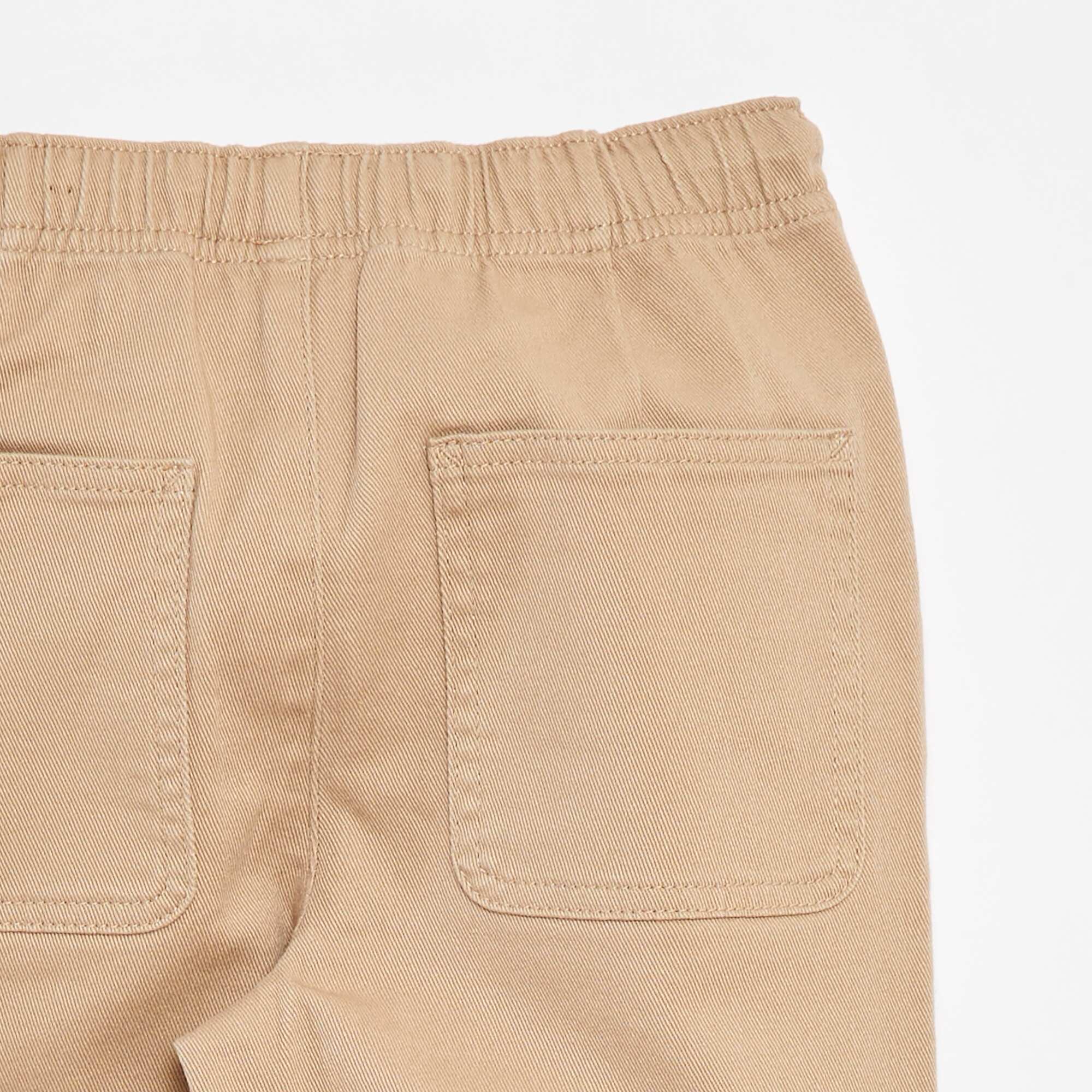 Plain regular-fit trousers BEIGE - Image 4