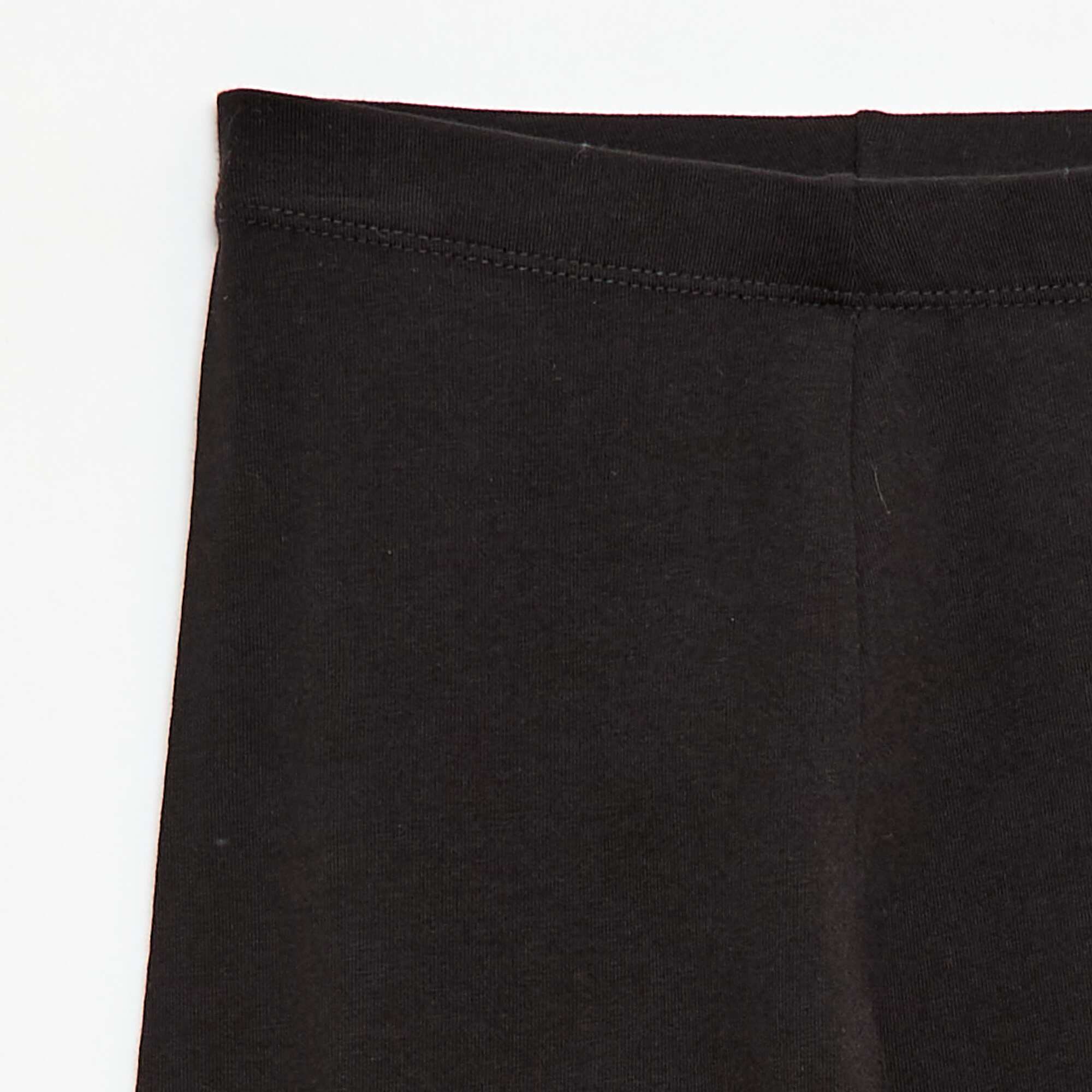 Plain Short Leggings BLACK - Image 2