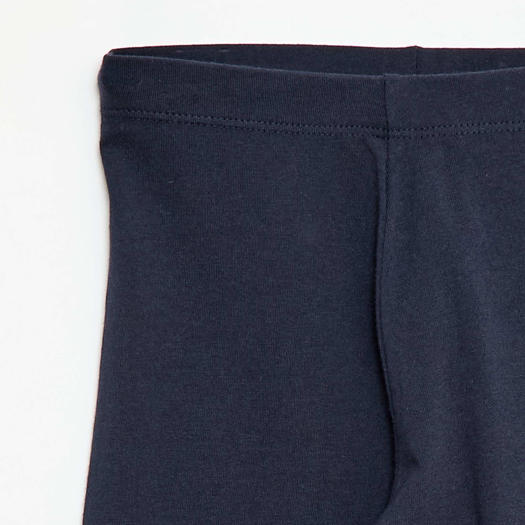 Plain Short Leggings BLUE - Image 2