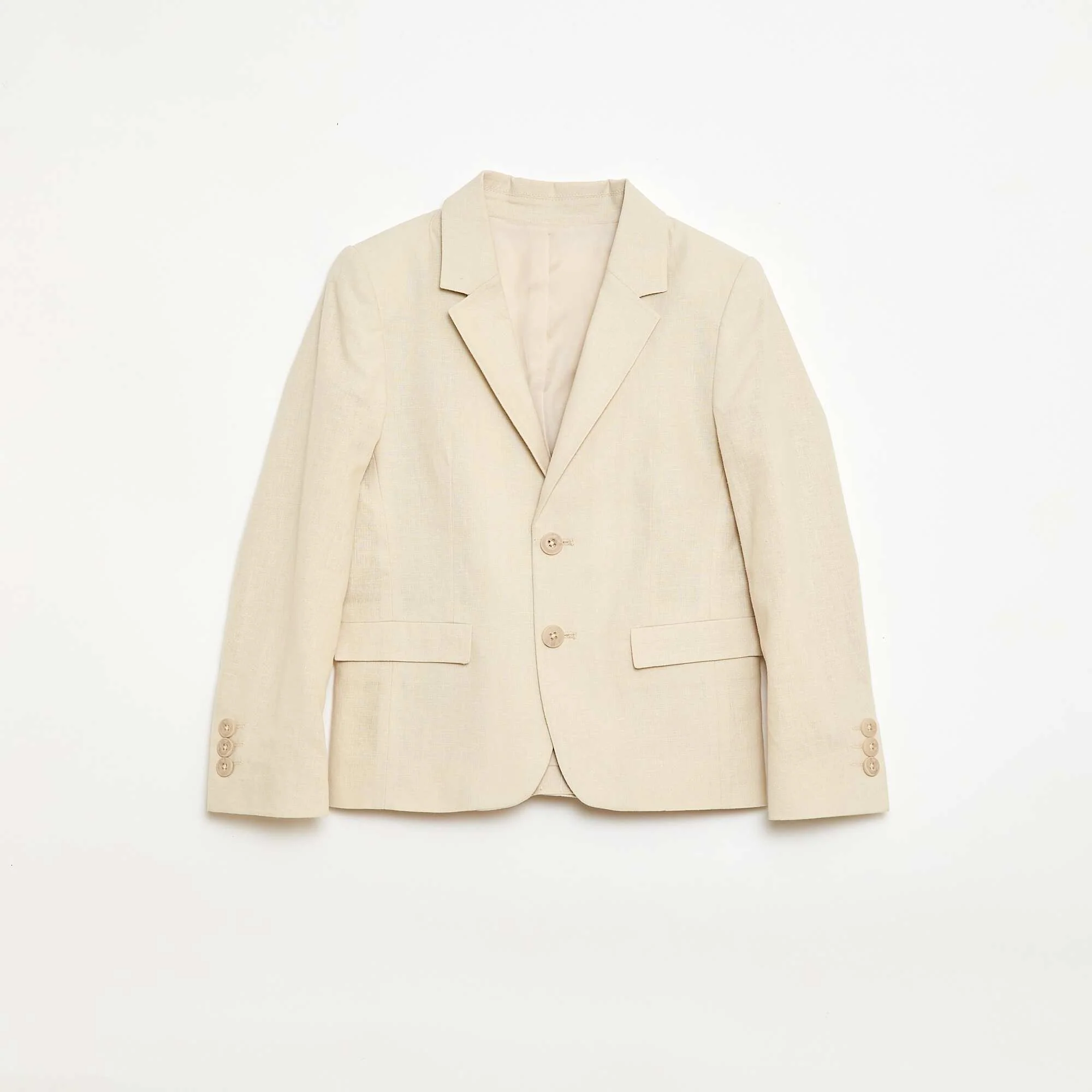 Plain Suit Jacket BEIGE