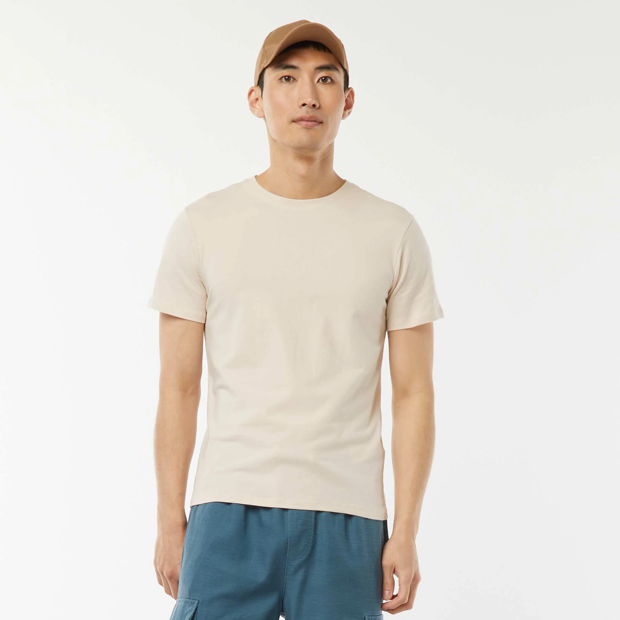 Plain T-shirt - Slim fit GREY